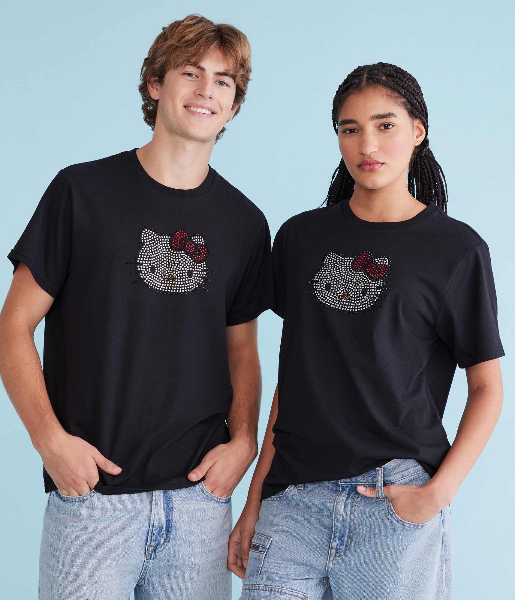 tシャツ ANGEL「HELLO KITTY」RHINESTONE L/S Tシャツ レディース MORE self LOVE tシャツ ANGEL「HELLO KITTY」 RHINESTONE TEE