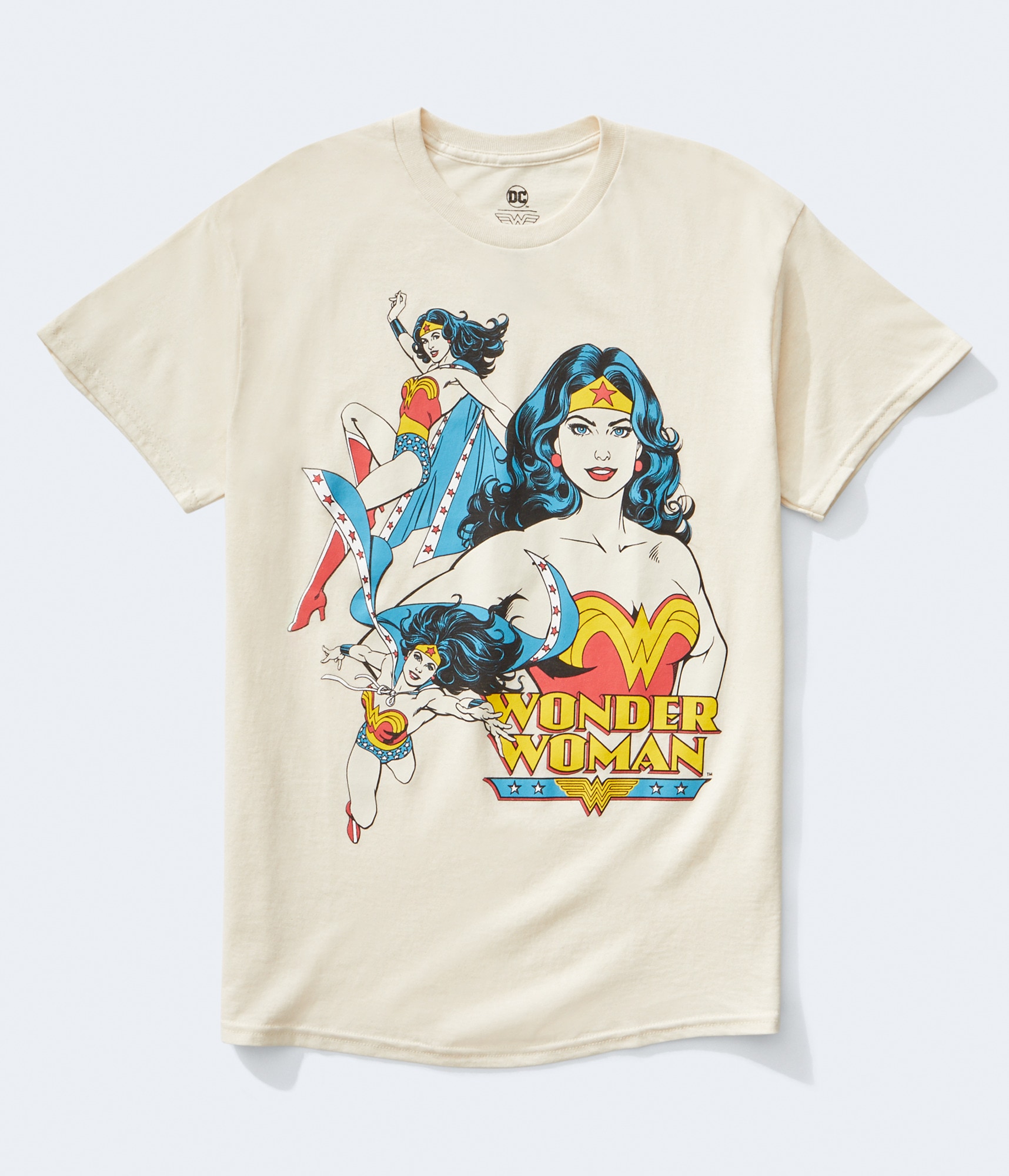 【WONDER WONDER】Eve Big Lettering Over Fit Short Sleeve T Wonder Woman Graphic Tee