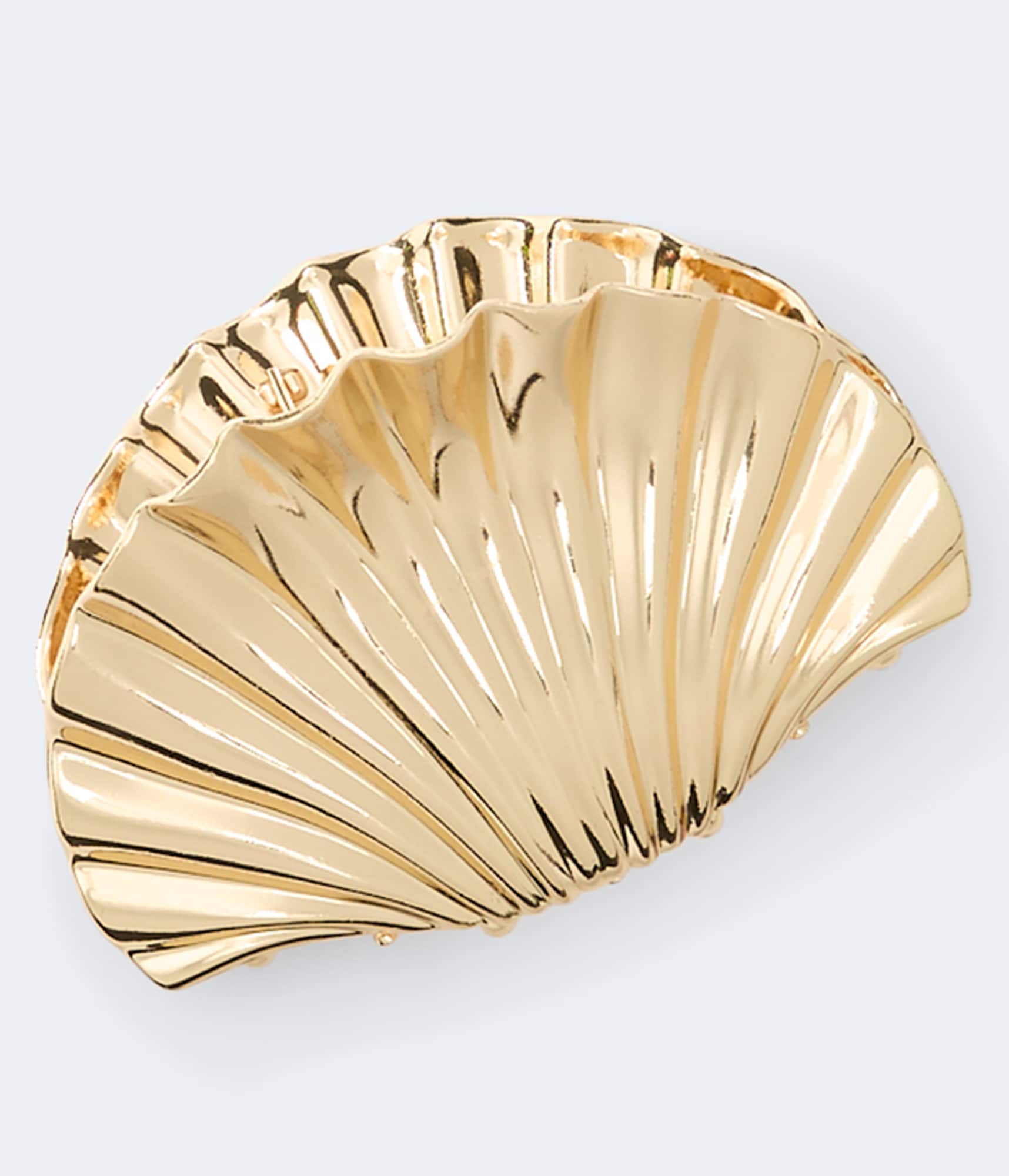 Metallic Sea Shell Claw Hair Clip