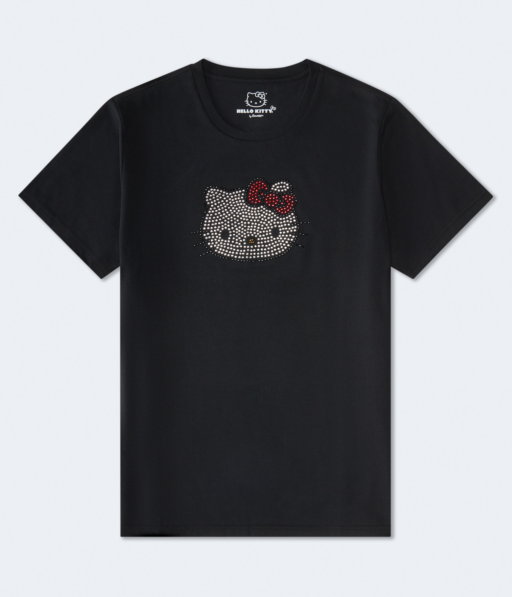 Hello Kitty Rhinestone Face Oversized Graphic Tee