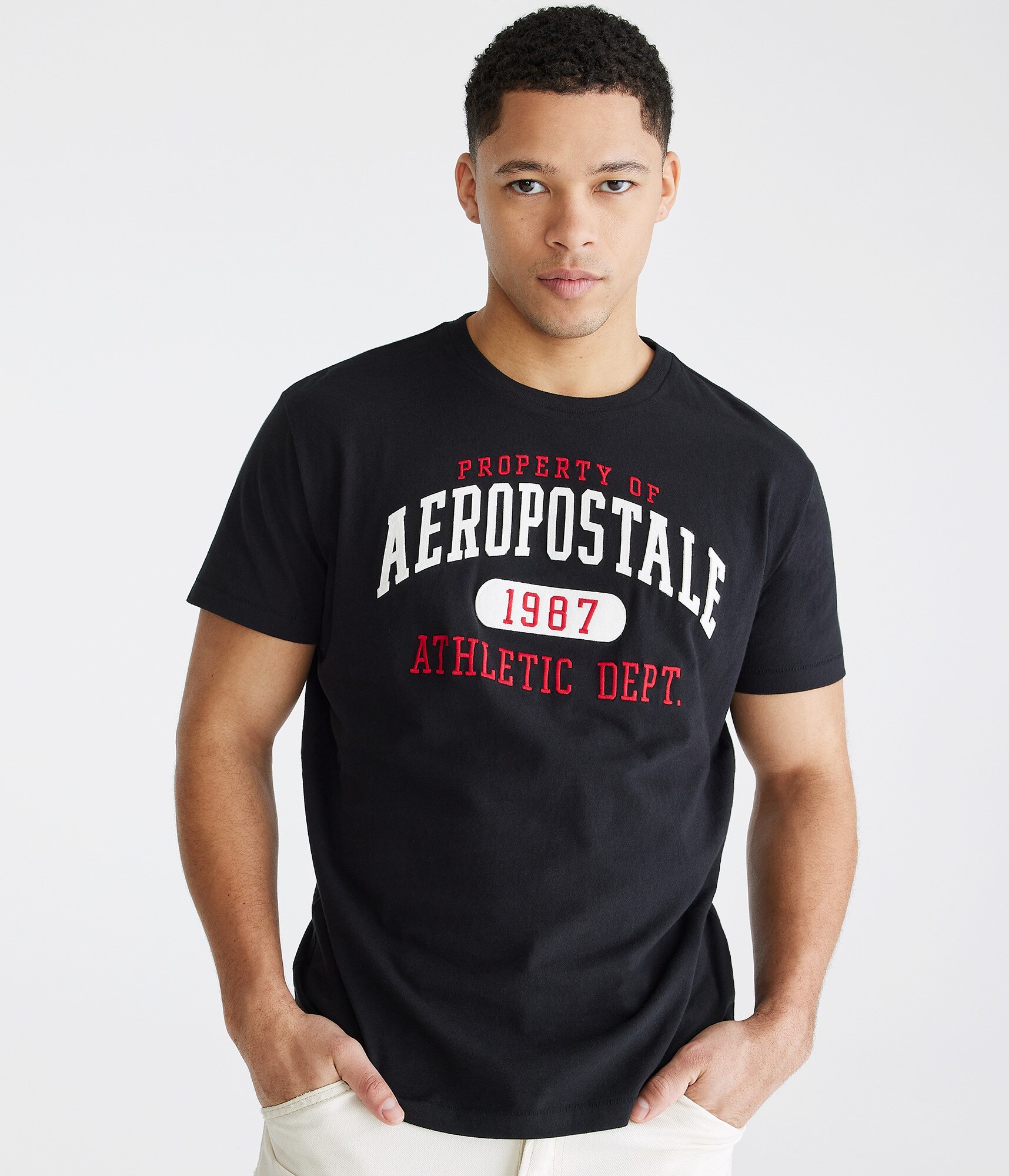 Americana【PERPETUITY Tシャツ】 Aeropostale Athletic Dept Appliqué Graphic Tee