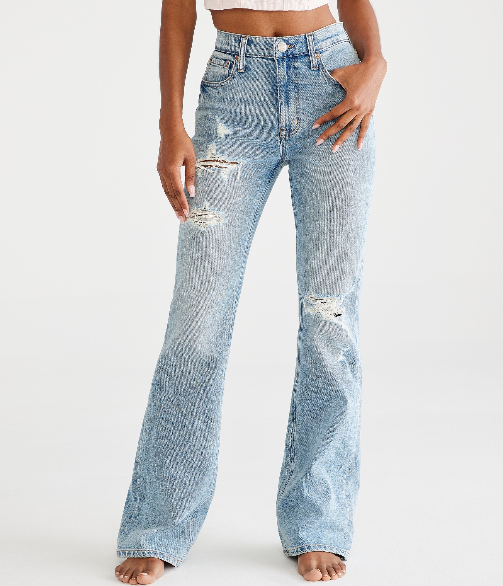 【PORTERNA】25SS★ PRTN)High-rise slim flare jeans Westport Signature High Rise Modern Flare Leg Jeans – Dressbarn