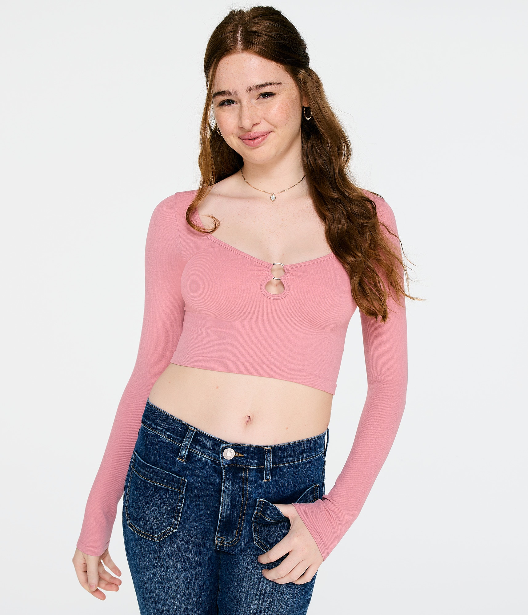 【ROMANTIC CROWN】23FW★ DESTROYED KNIT CROP SLEEVE Góra