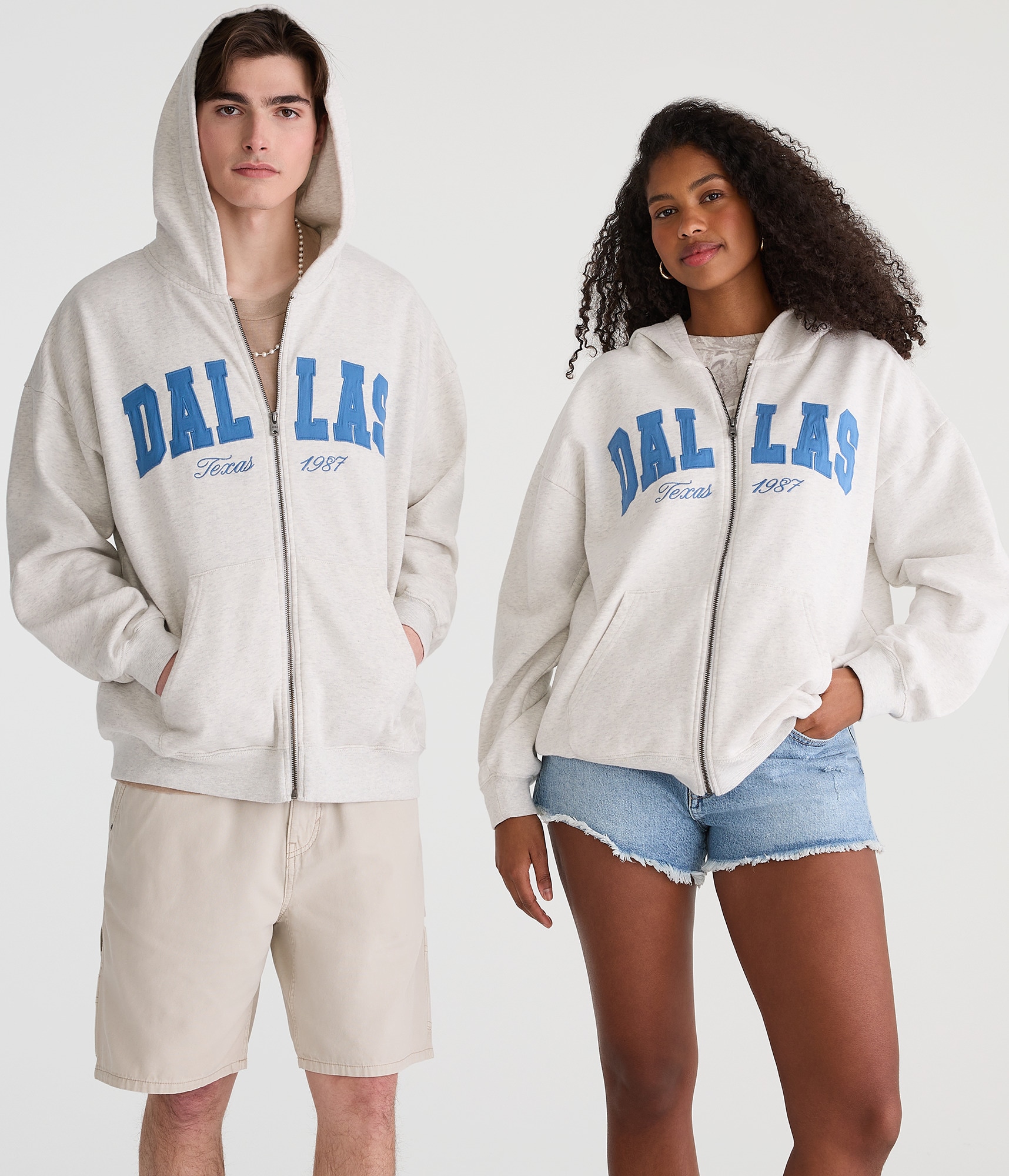 Dallas Texas Essentials Full-Zip Hoodie