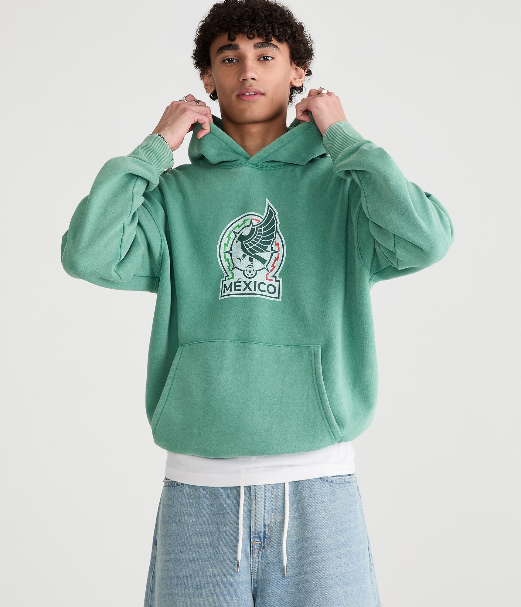 México El Tricolor Pullover Hoodie