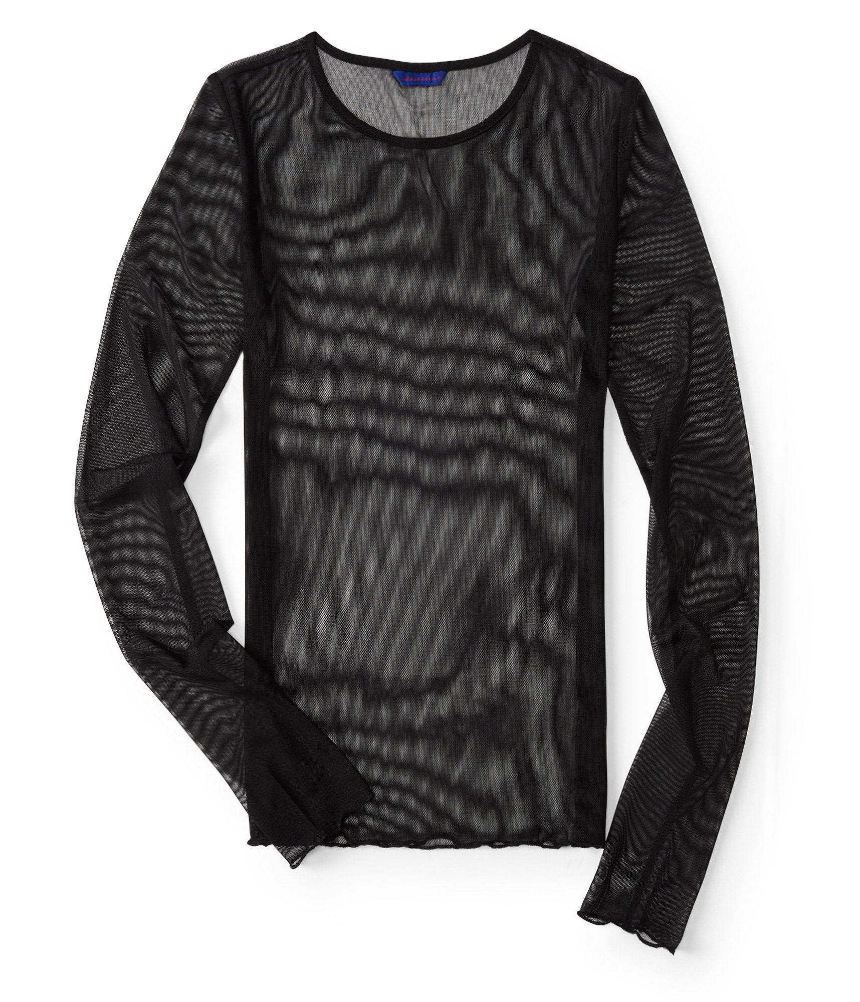 新品 XL Back Channel MESH LONG SLEEVE T Generic Male Sexy See Through Mesh T Shirt Long Sleeve Black