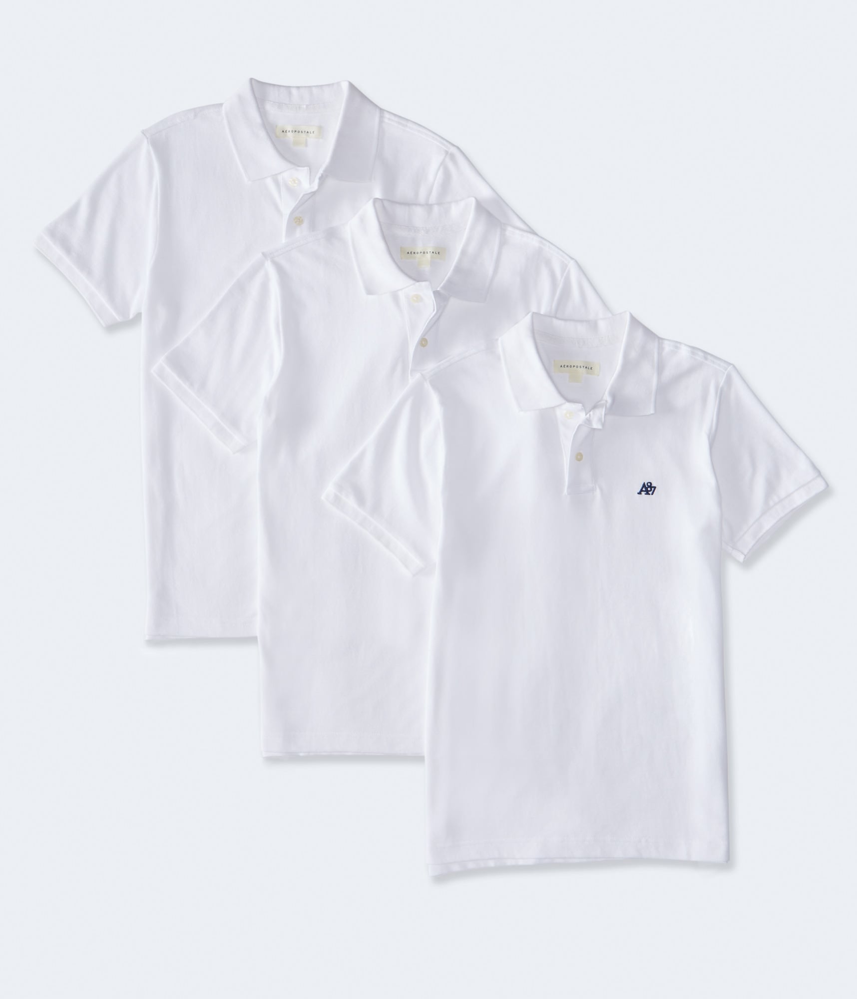 新品未使用タグ付き herlipto Pique Polo Knit Top A87 Logo Piqué Polo 3-Pack