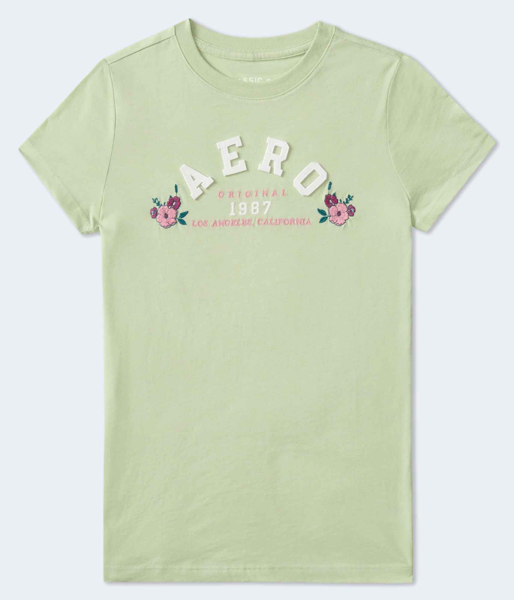 roa♡ Aero Arch Floral Appliqué Graphic Tee