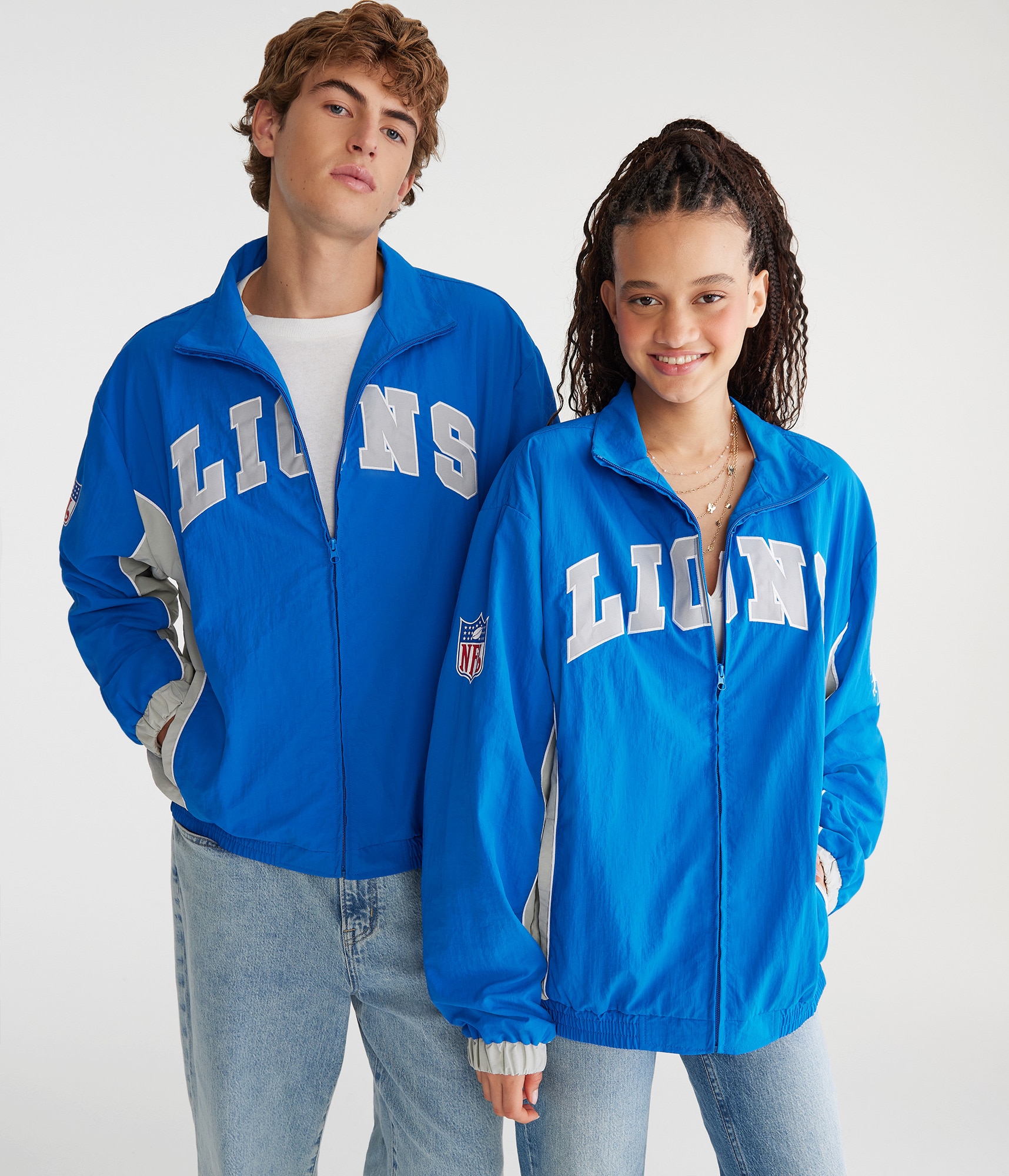 Detroit Lions Full-Zip Track Jacket