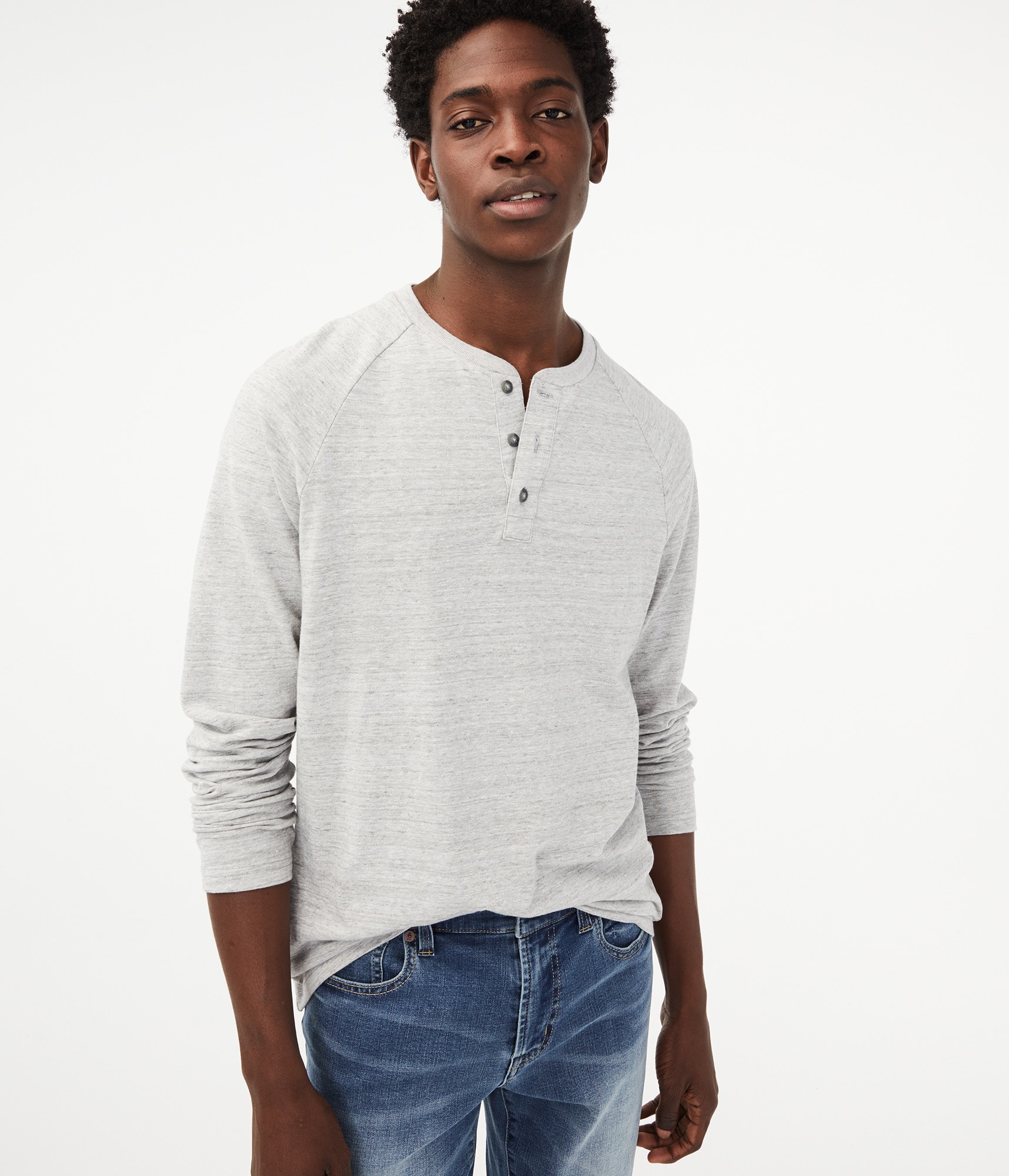 Long Sleeve Raglan Henley
