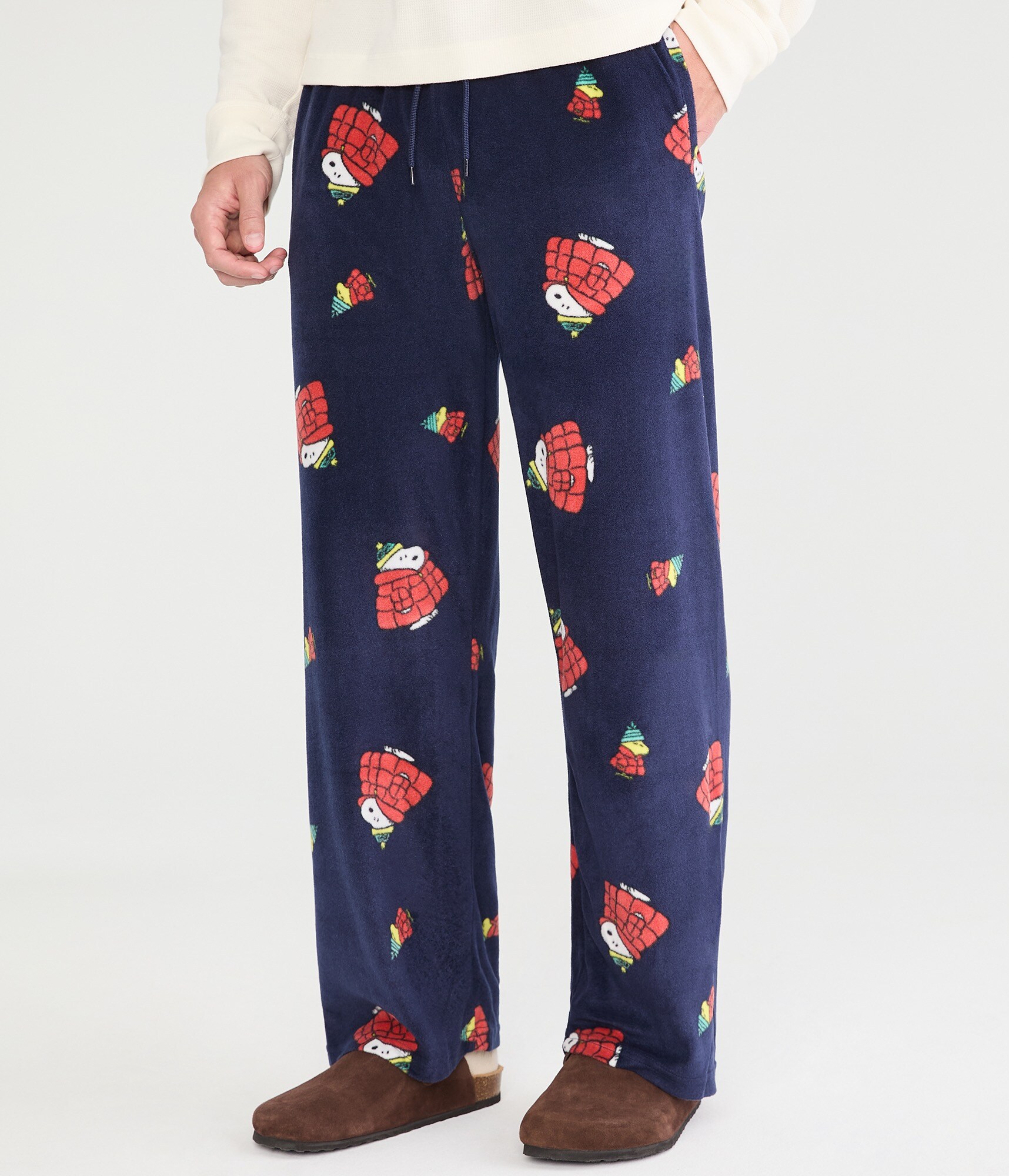Snoopy Puffer Jacket Polyfleece Sleep Pants