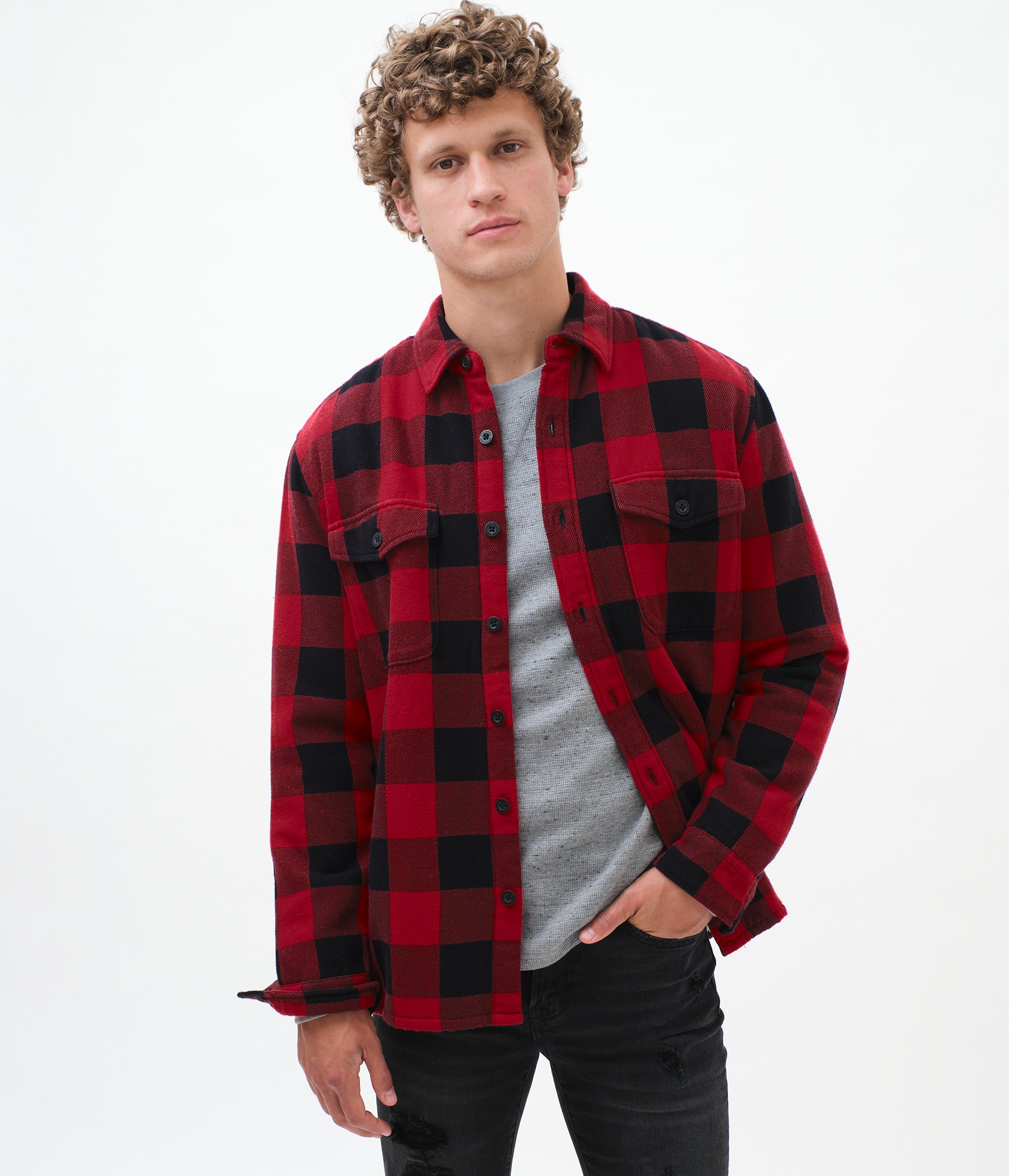 トップス 25AW THE LIBRARY UNISEX WOOL FLANNEL SH 62347289_618_main.jpg