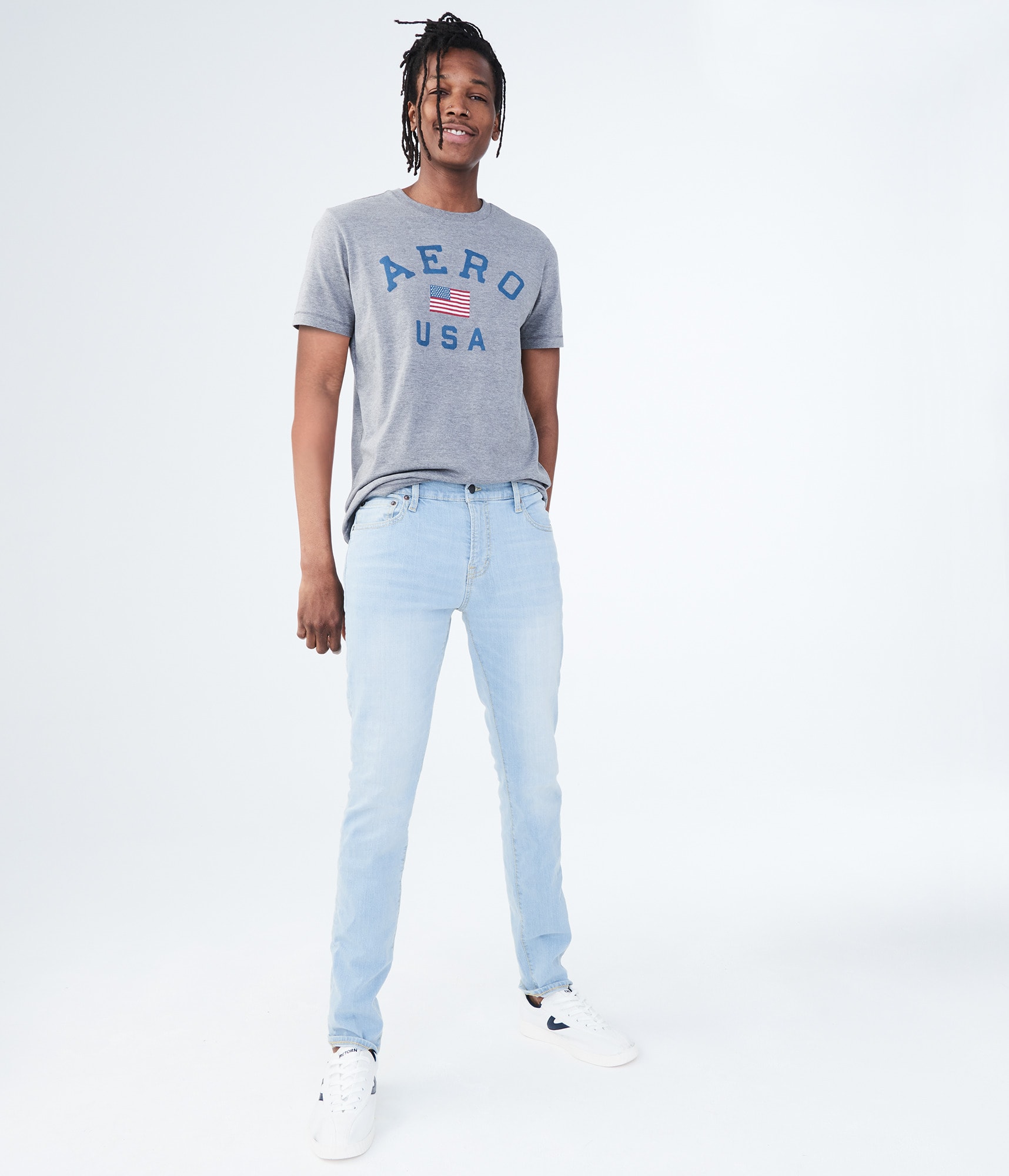 Skinny Light Wash Stretch Jean