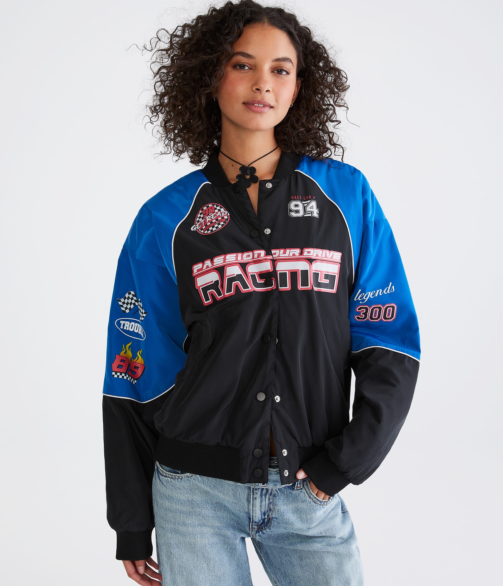 トラックジャケット　UNITE Racing Bomber jacket Colorblock Racing Bomber Jacket