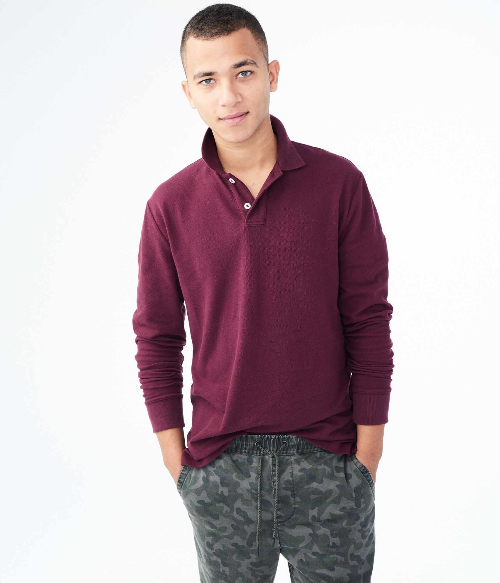 Long Sleeve Uniform Piqué Polo