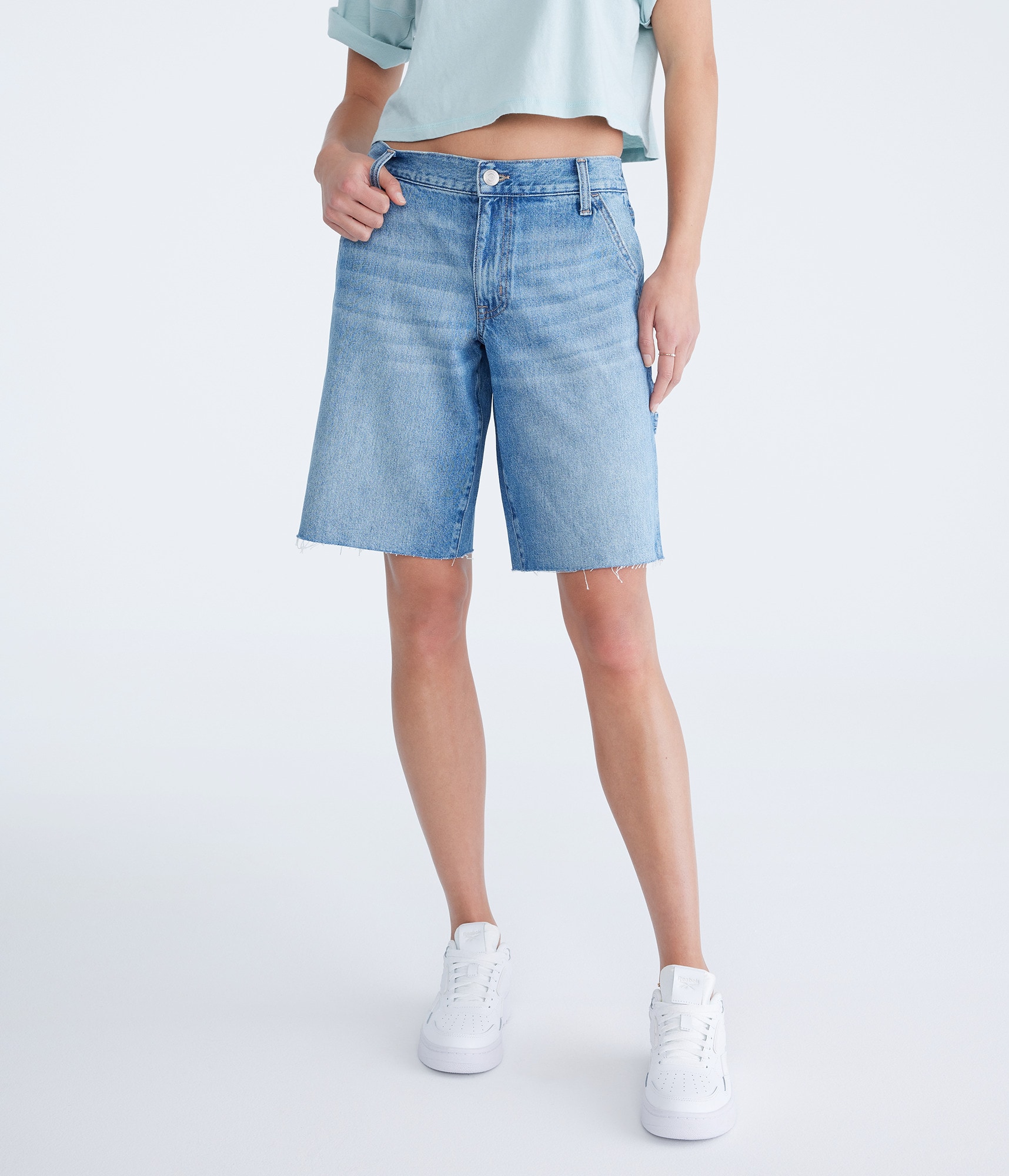 【mnem】Carpenter Bermuda Denim Pants Edikted Carpenter Denim Bermuda Shorts | PacSun