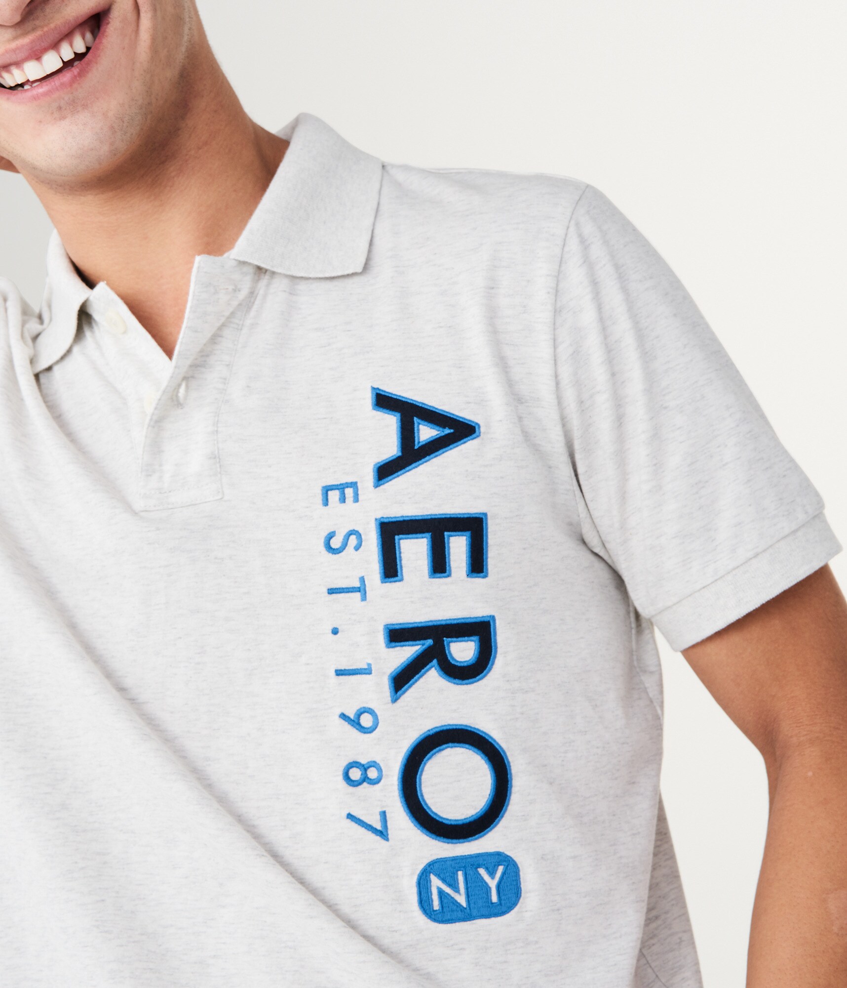 Vertical Aero NY Graphic Jersey Polo