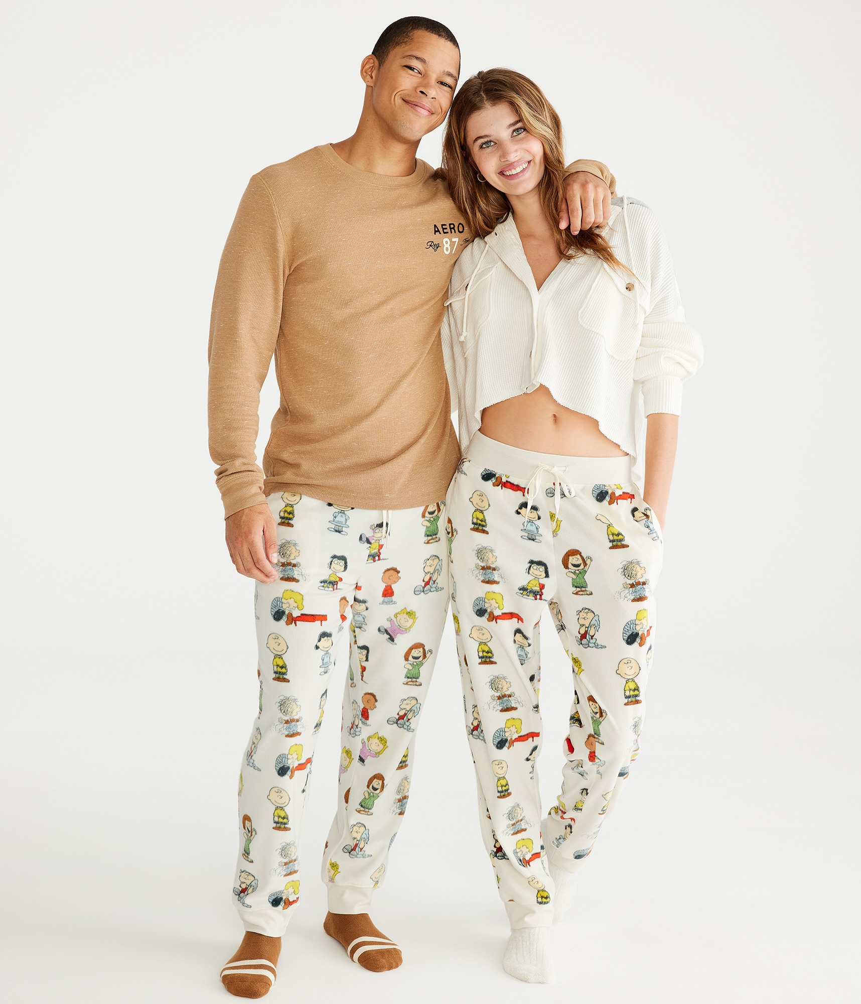 Kalinga Ashok Family Peanuts Christmas Pajamas Lounge Pants Snoopy