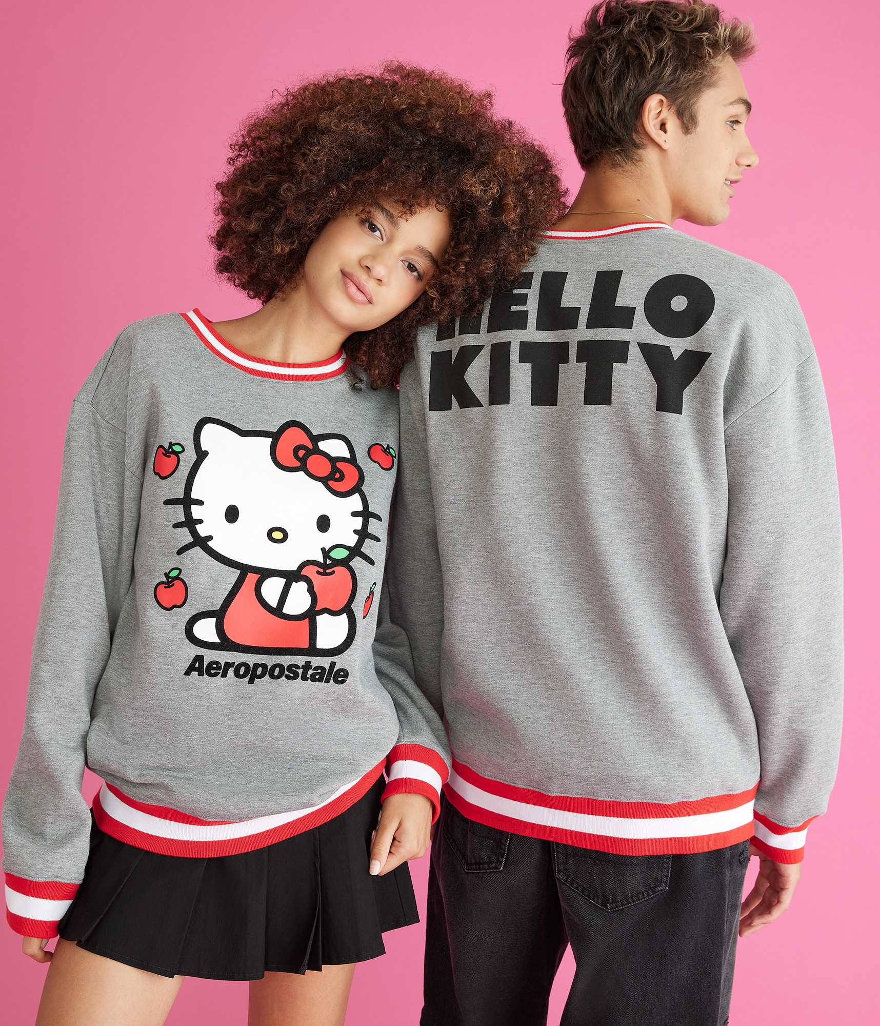トップス HELLO KITTY Ameri EMBROIDERY SWEAT TOP HELLO KITTY×Ameri