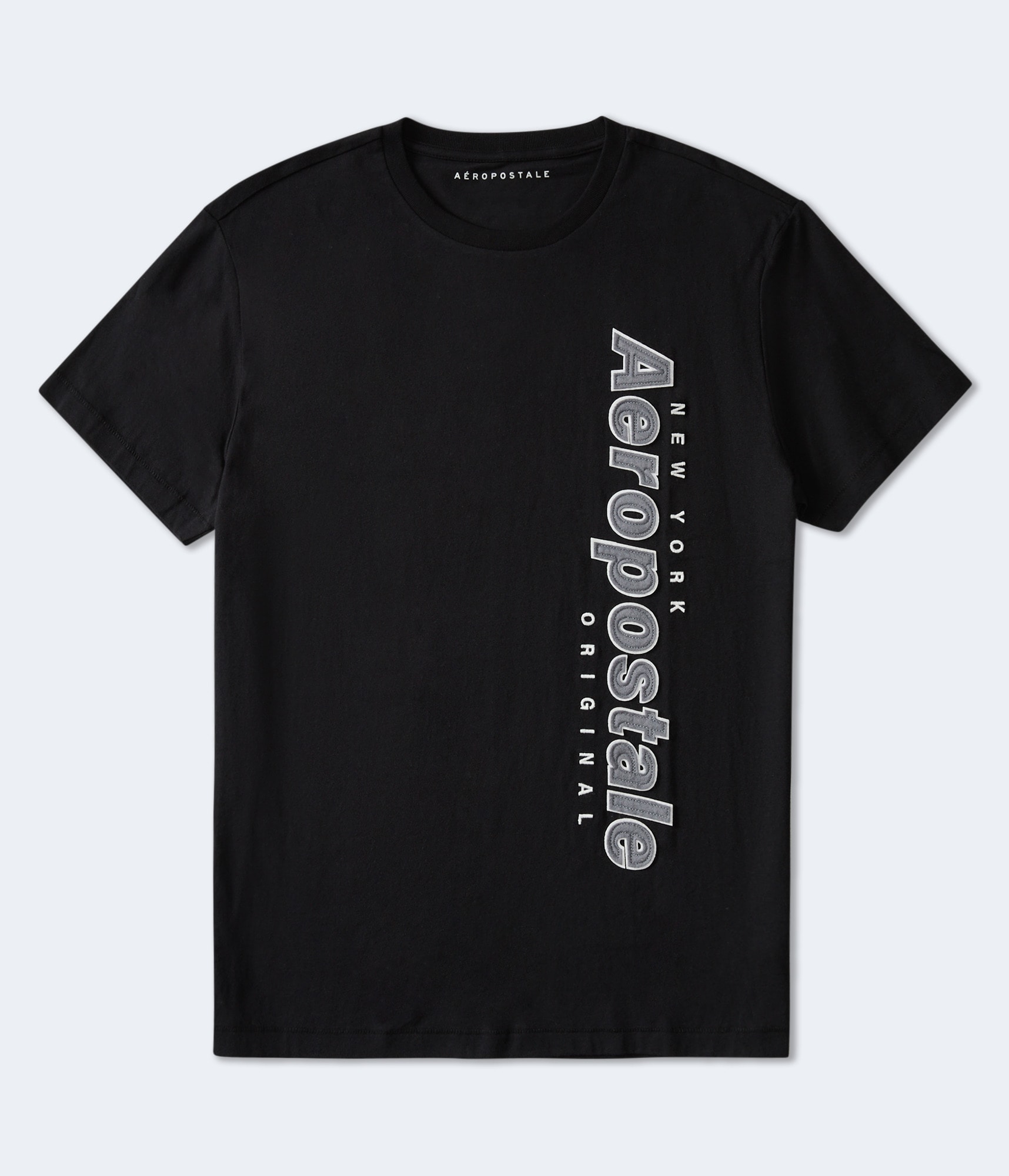 Aeropostale Vertical Appliqué Graphic Tee