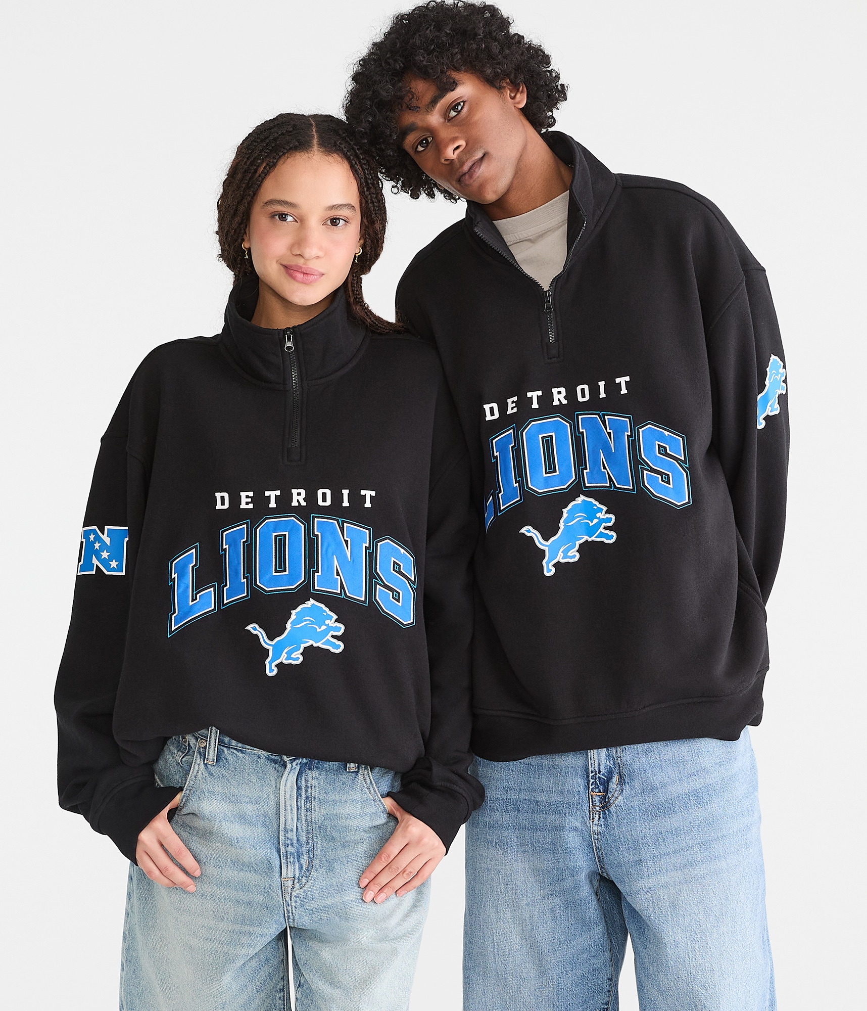 Detroit Lions Quarter-Zip Sweatshirt