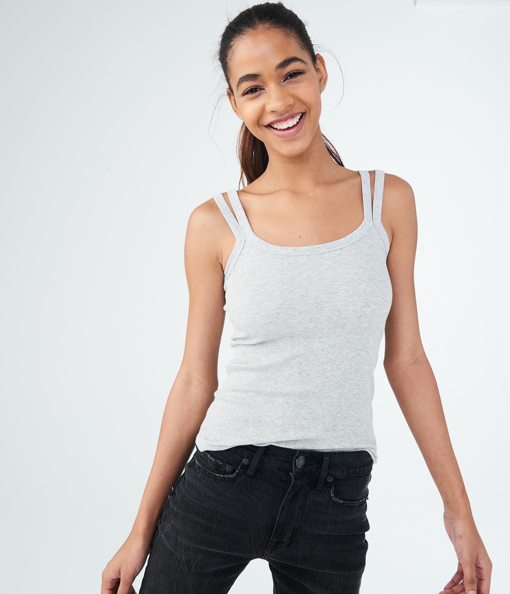 ✙˖y2k archive⌖ neotribal rib tank ✙˖y2k archive⌖ neotribal rib tank Totëme Curved Rib Tank