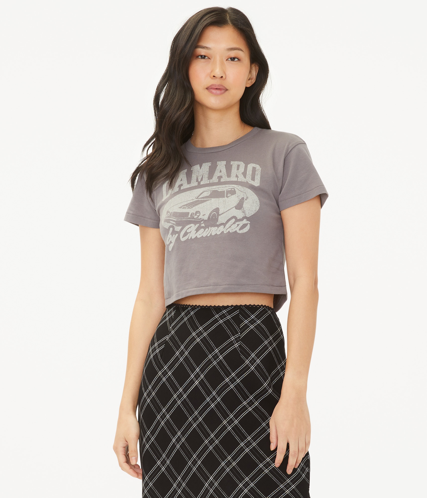 CROPPED SHRITS - graph plaid - サイズ０ CROPPED SHRITS - graph plaid - サイズ0