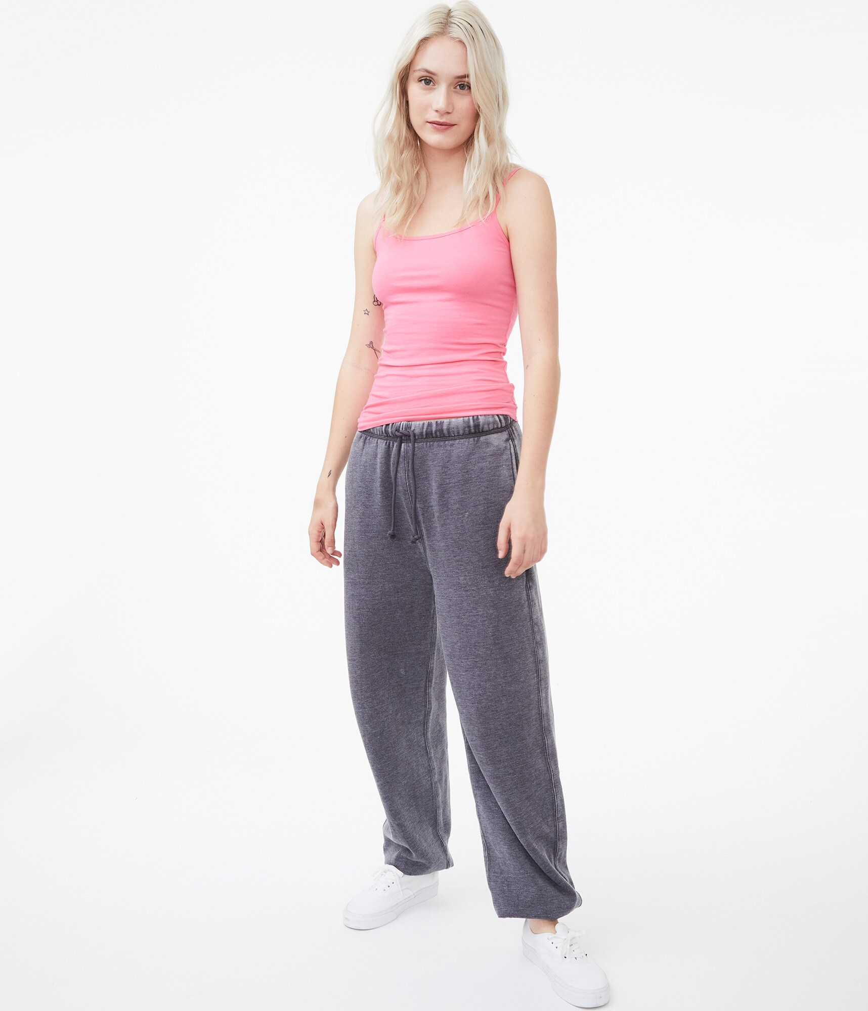 Baggy High-Rise Cinched Sweatpants