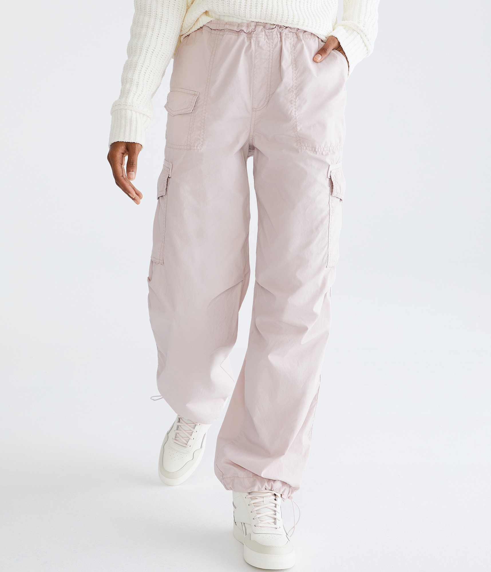 Super Comfy Parachute Cargo Pants - Fuchsia