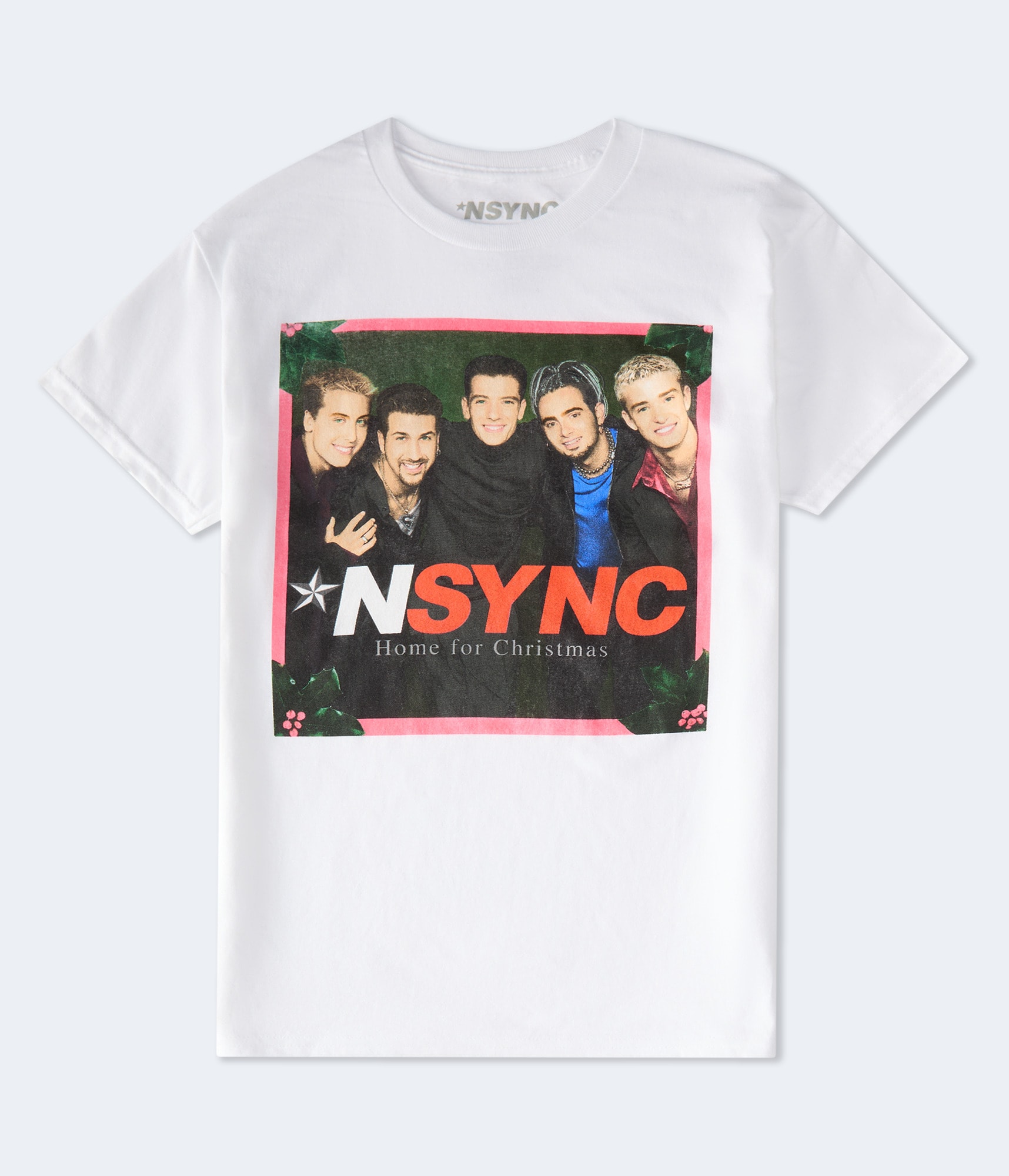 *NSYNC Home For Christmas Oversized Graphic Tee