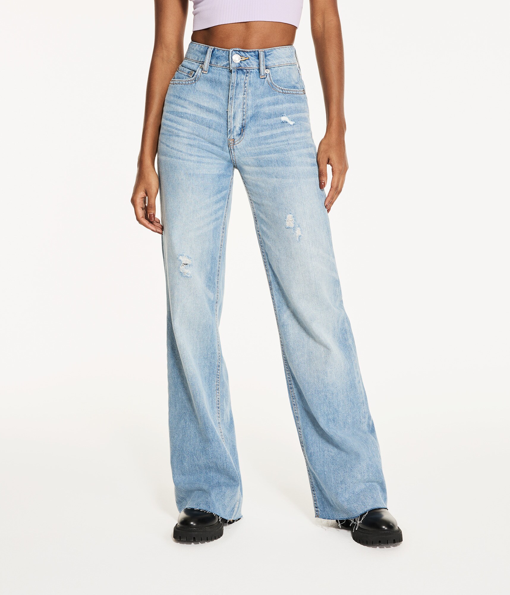 90s Super High-Waisted Wide Leg Jean