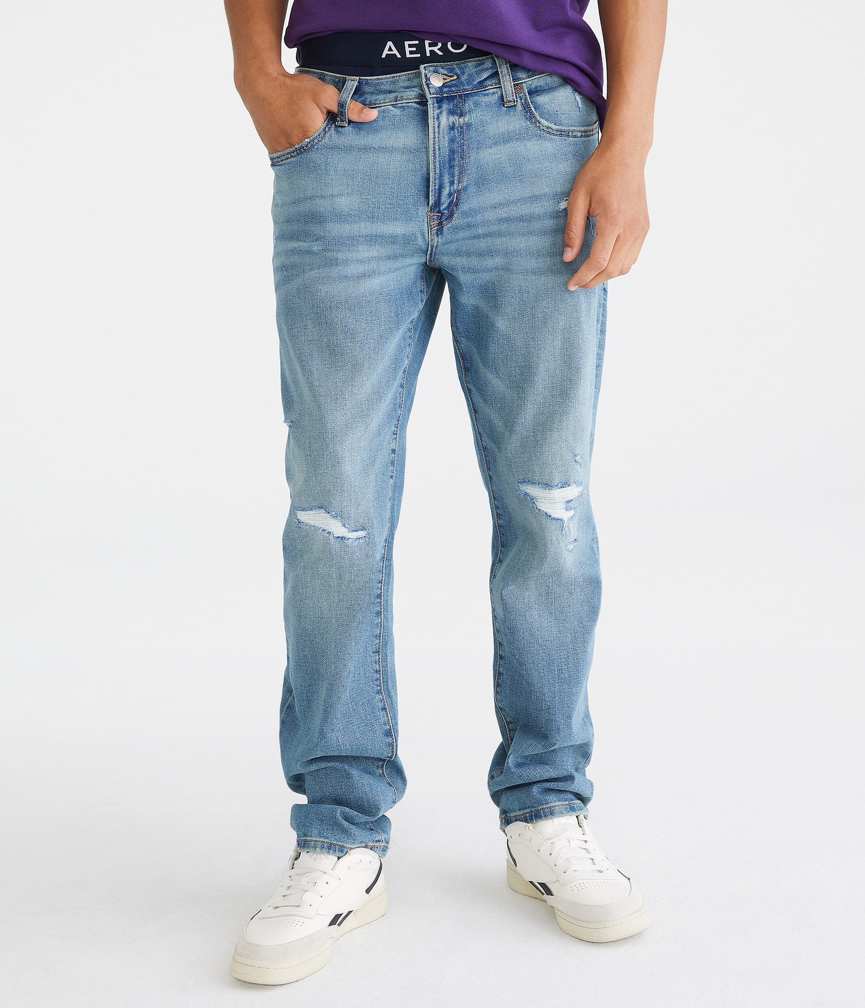 【DEARMINE】Tential ST Denim Pants X-STRAP PANT LIGHT BLUE DENIM – trashandvaudeville
