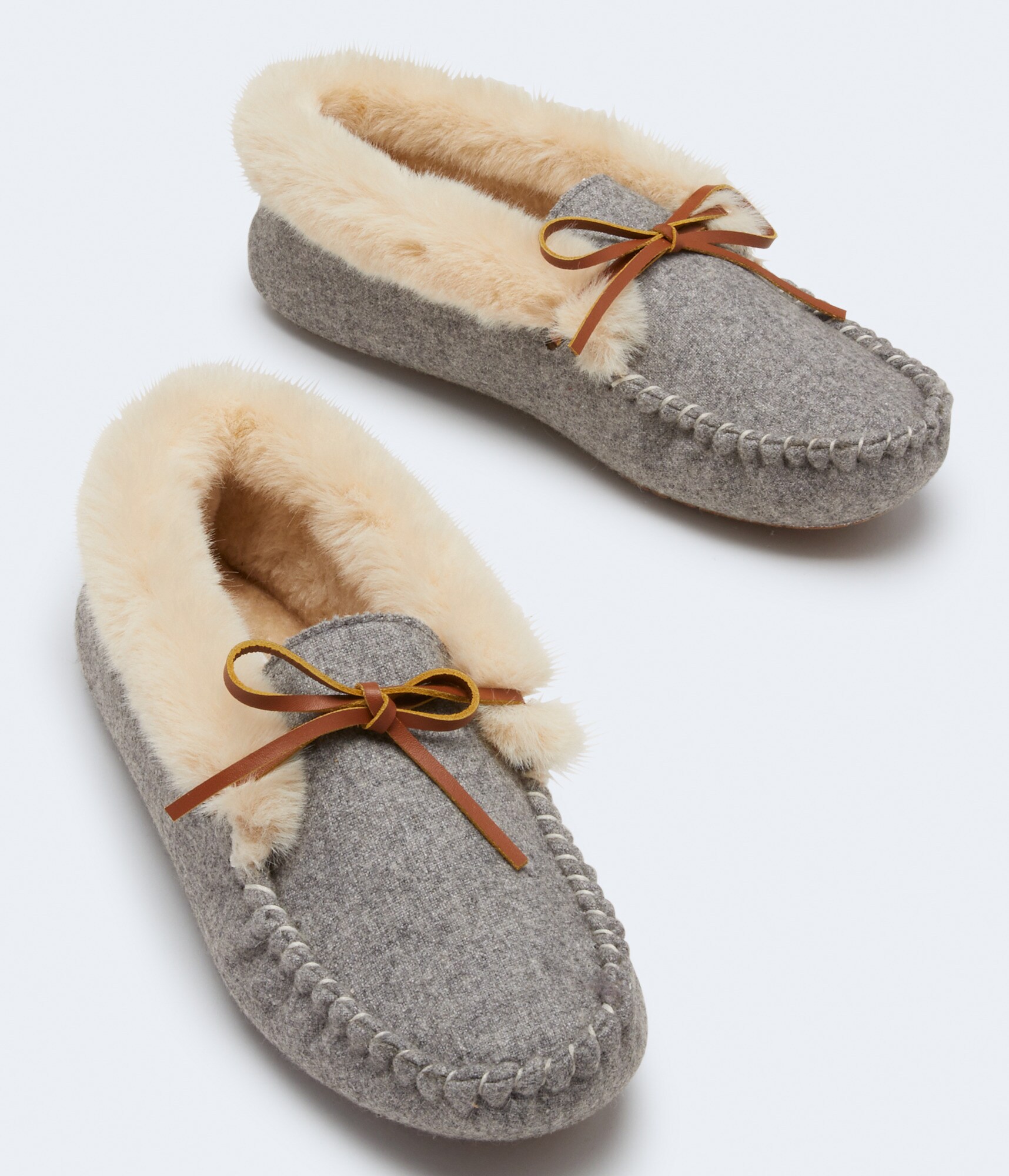 Ｔ*8様 【RRL愛好家必見】 ARROW MOCCASIN US7 Heathered Faux Fur-Lined Moccasin