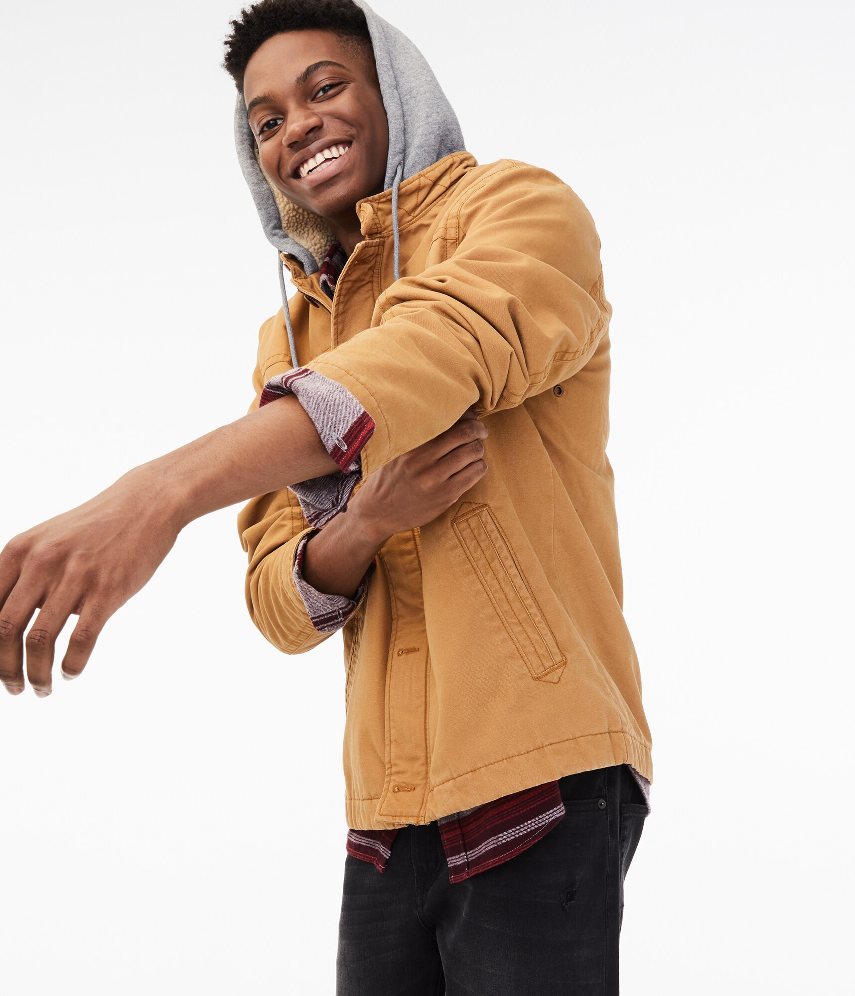 aeropostale mens hooded carpenter jacket eBay