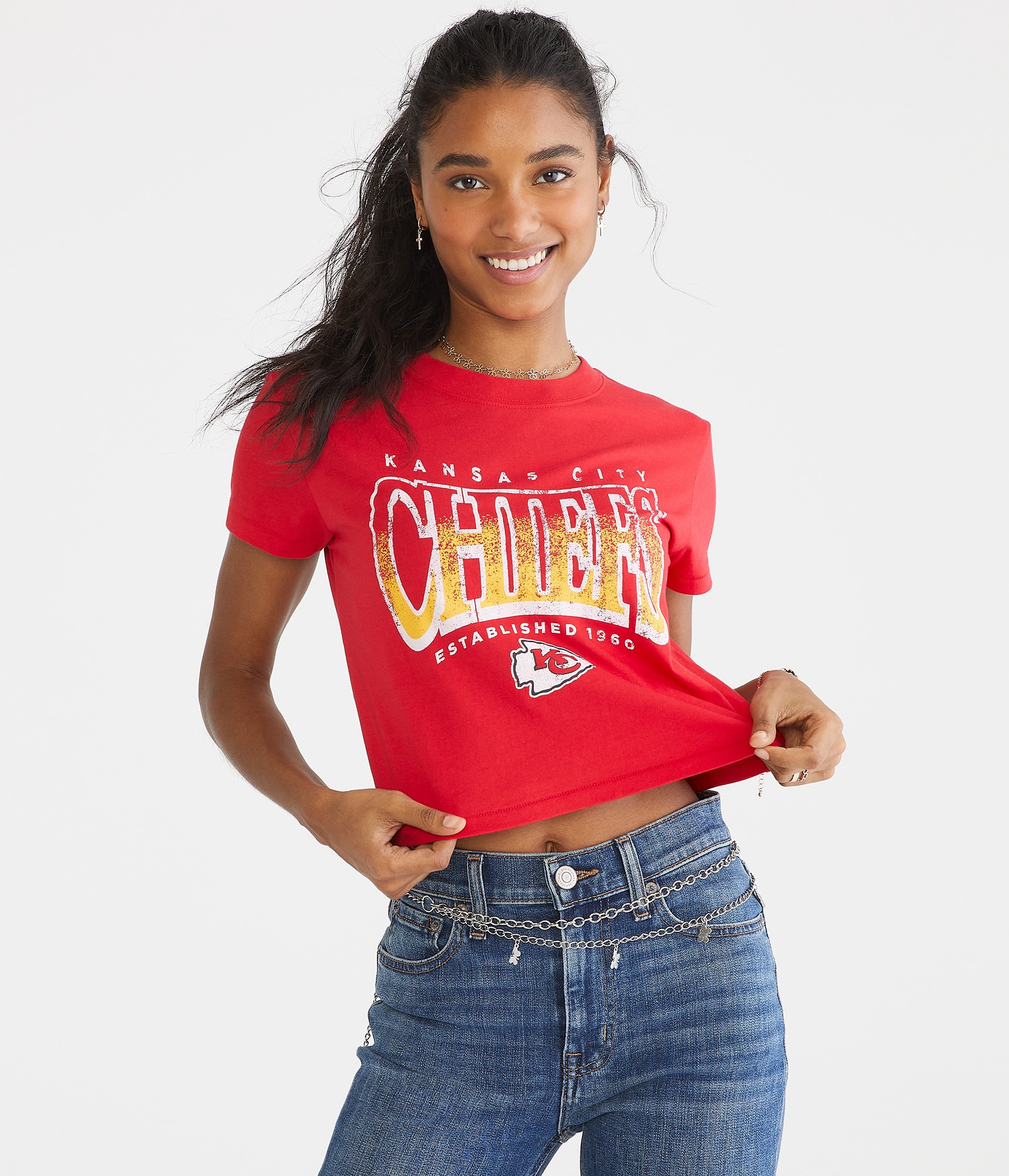 Kansas City Chiefs Vintage Fit Graphic Tee