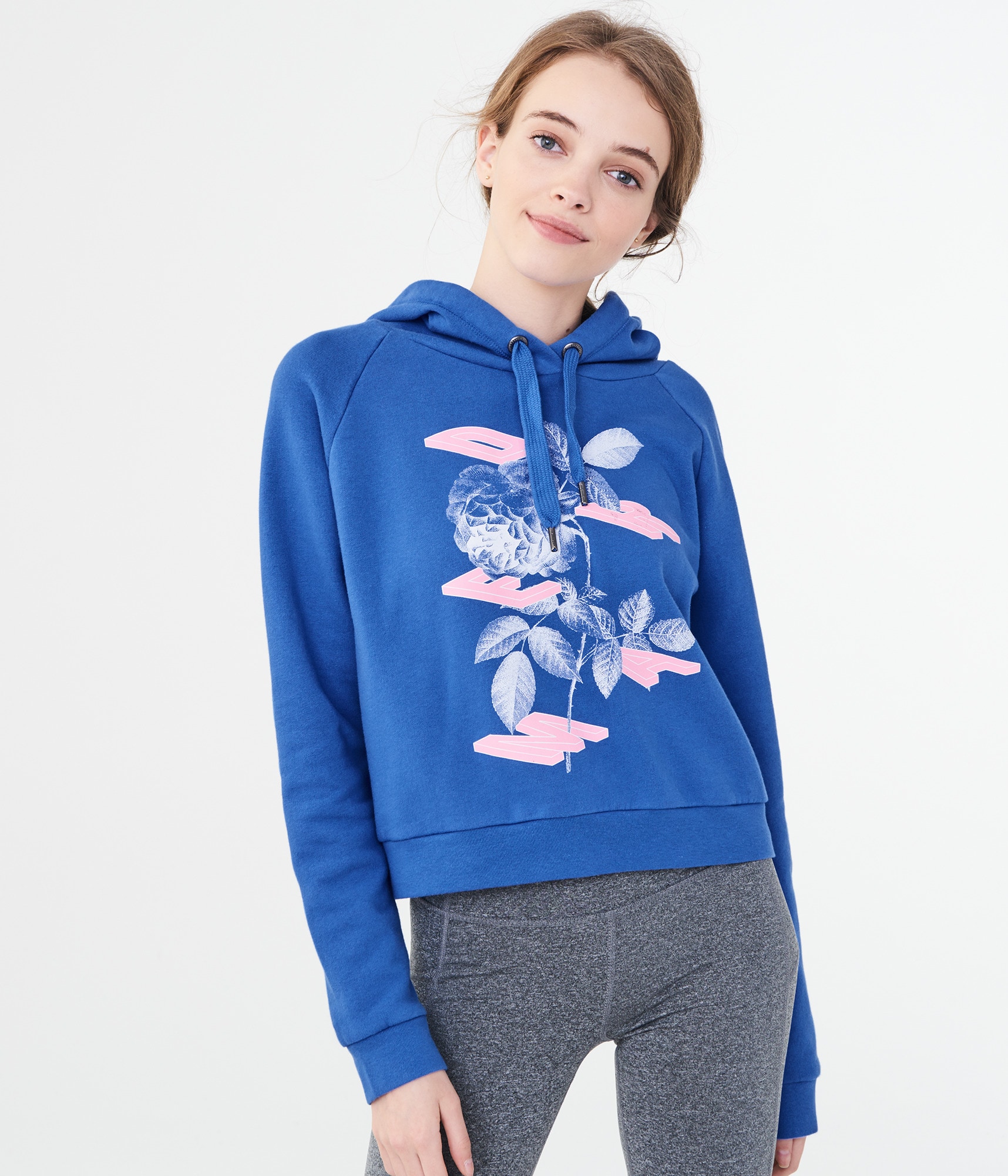 トップス BoTT 25SS 251BoTT04 Flower Hooded Jacket A-Lab Dazer Flower Blue Hooded Fleece Zip Jacket | Zumiez