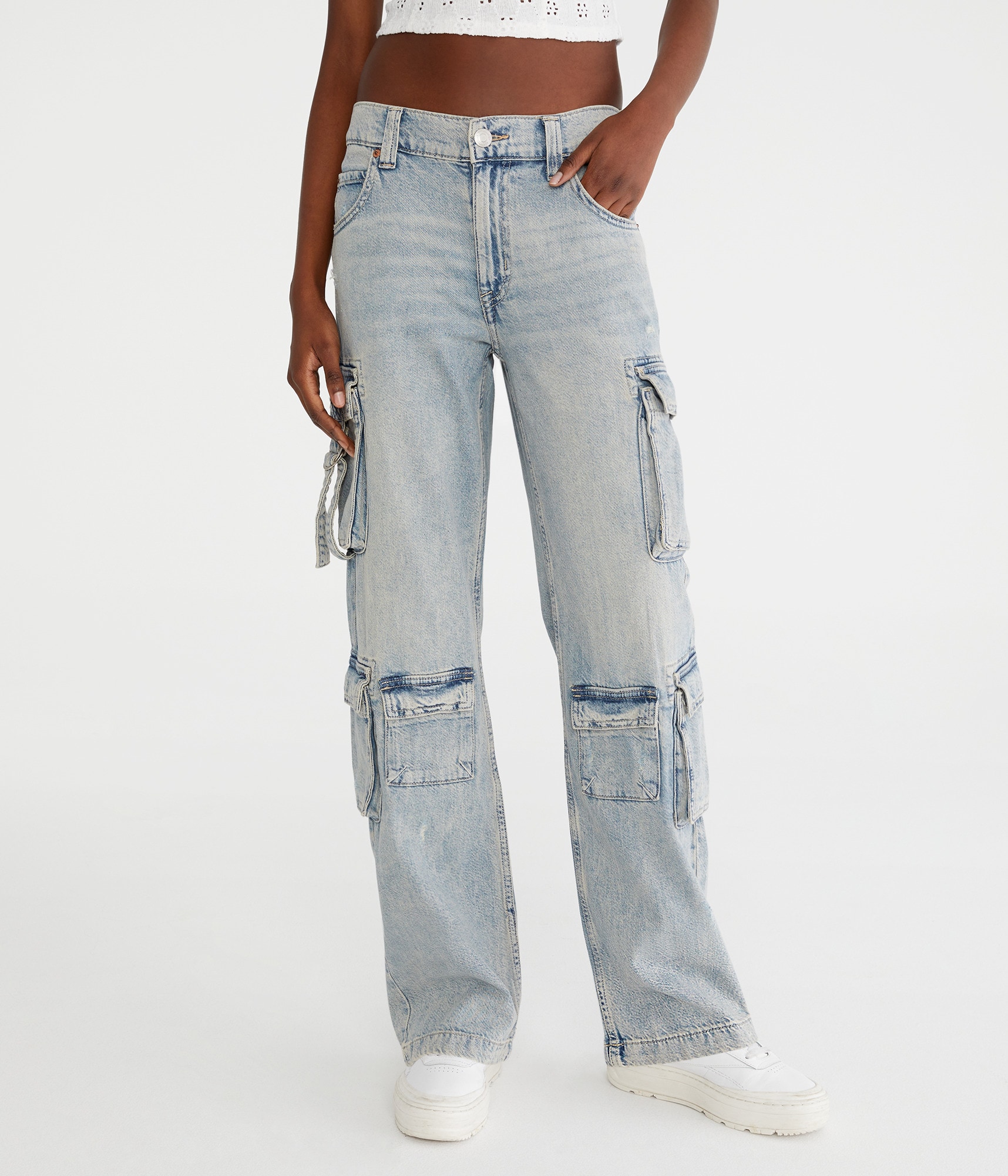 【2plan】Excited Cargo Wide Denim Pants COPP40852MEN-