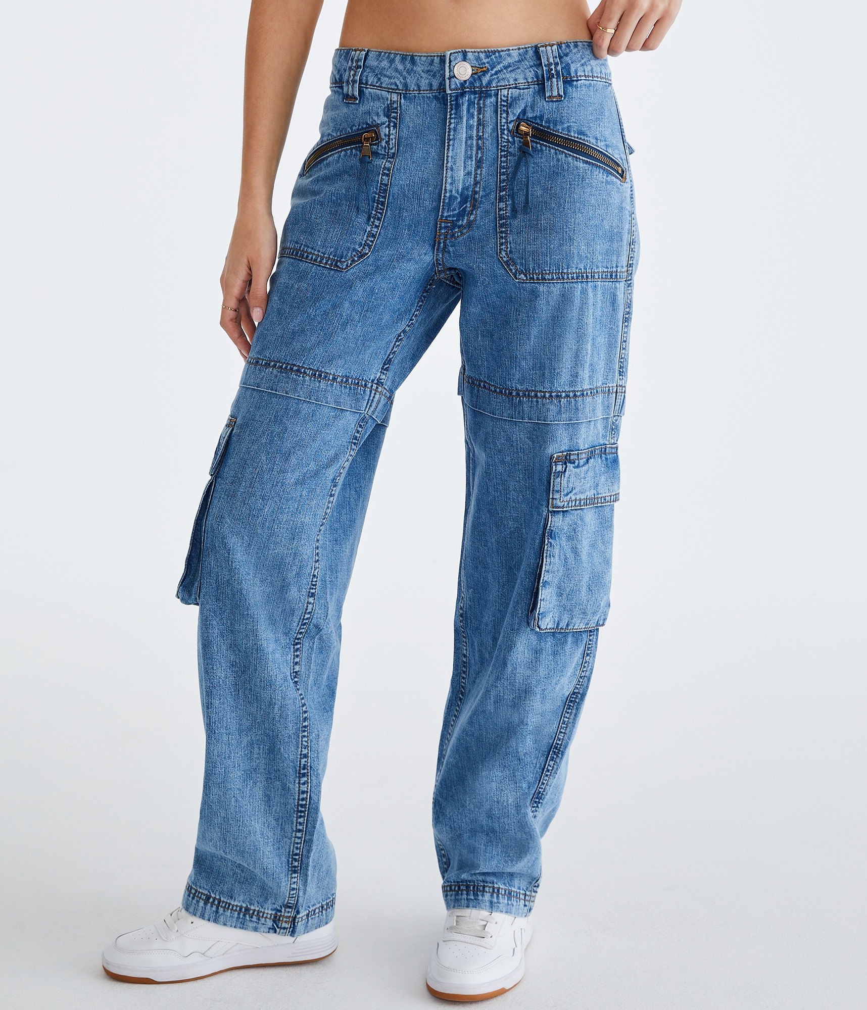 【Raucohouse】Bay vintage back parachute denim pants 51+YuqEEGPL._AC_SX385_.jpg