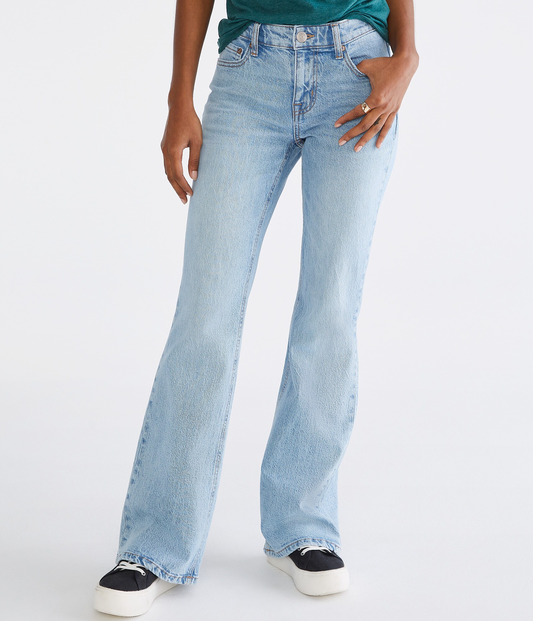 【PORTERNA】Menin Low Flare Jeans The Wanderer Flare - Rinse | Retro Style, Premium Quality