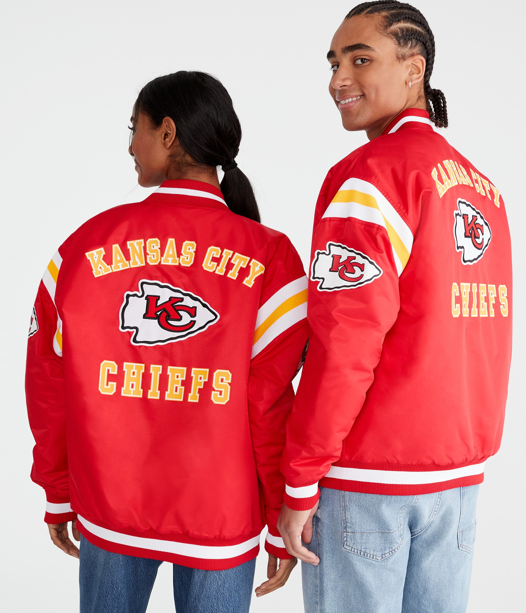 Kansas City Chiefs ボンバージャケット 赤/カーキ Kansas City Chiefs ボンバージャケット 赤/カーキ