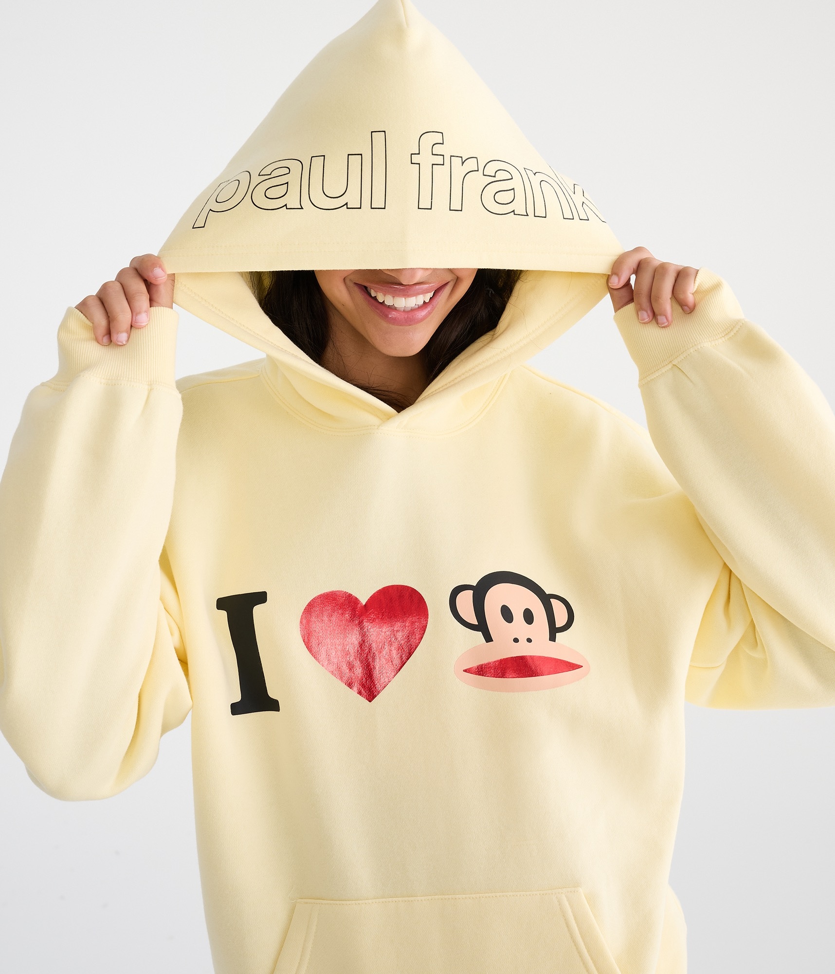 Paul Frank I Heart Julius Oversized Pullover Hoodie