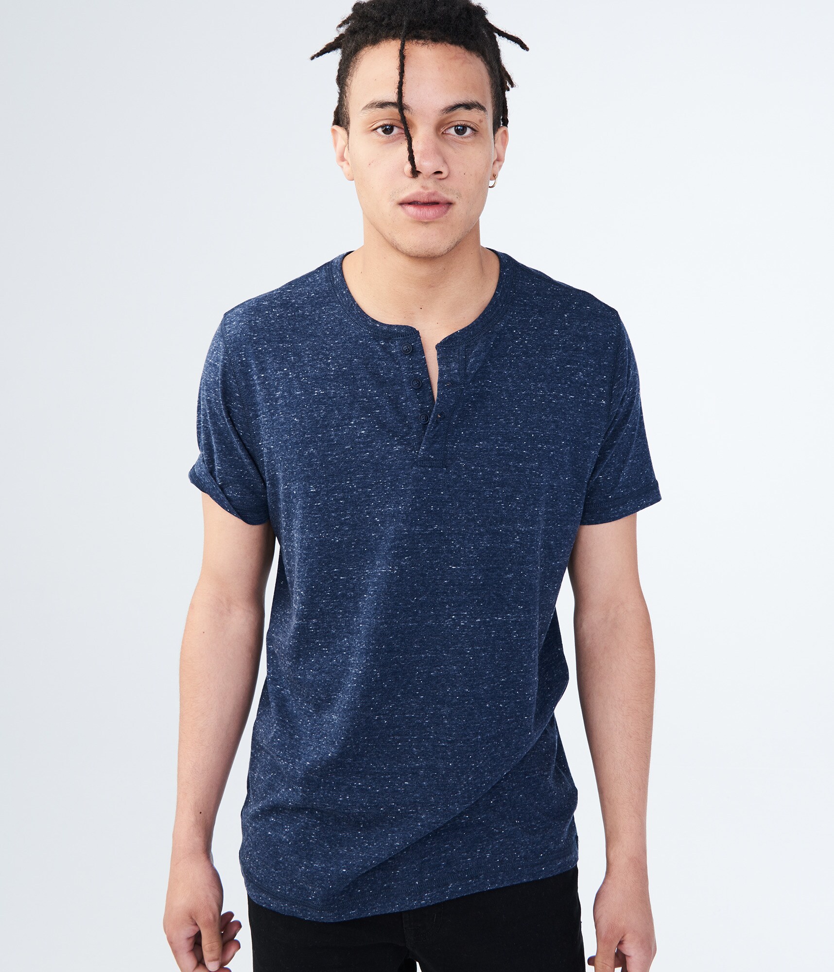 sleeveless henley mens