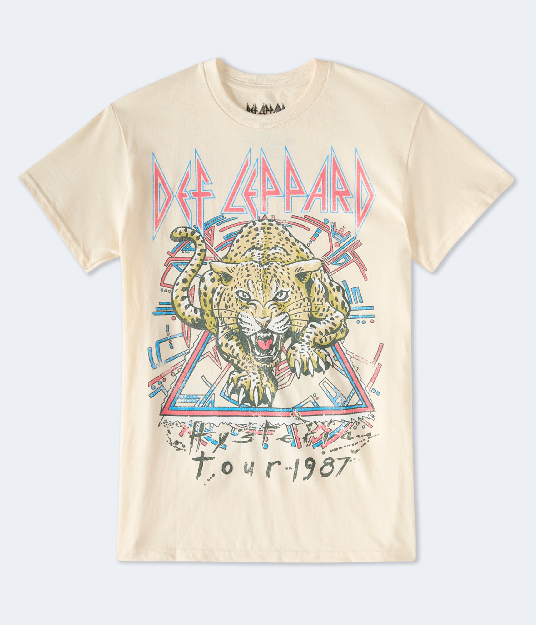 Def Leppard Hysteria Tour Relaxed Graphic Tee