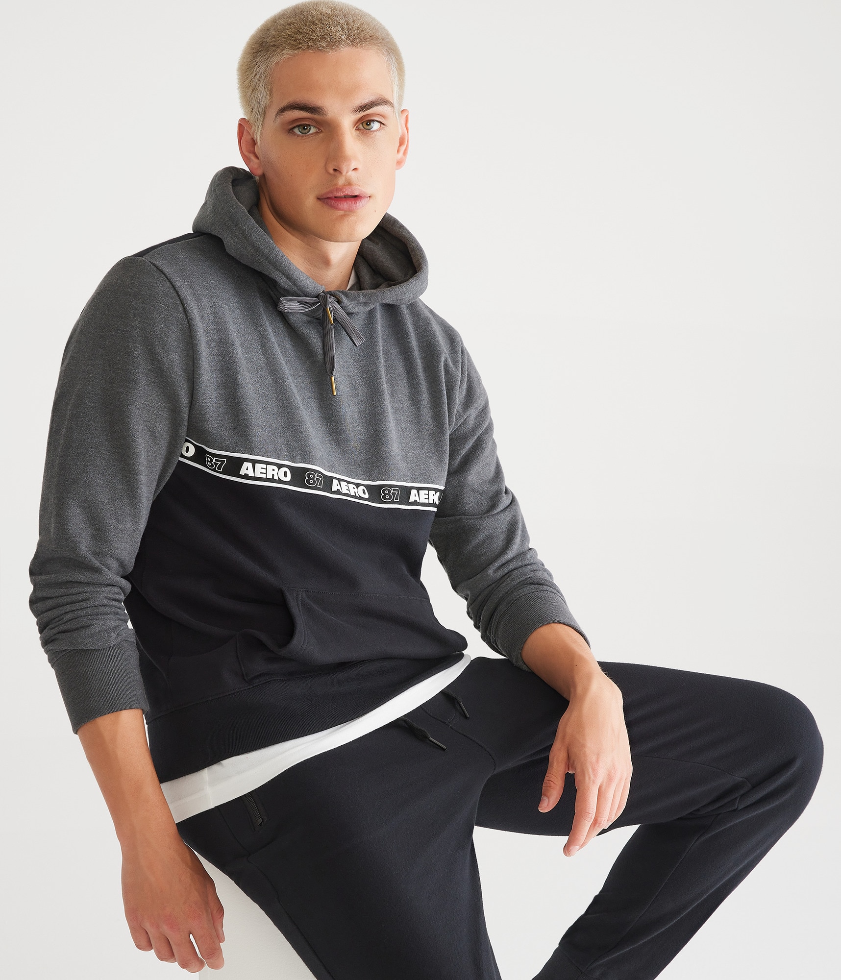 Aero 87 Colorblock Heritage Pullover Hoodie