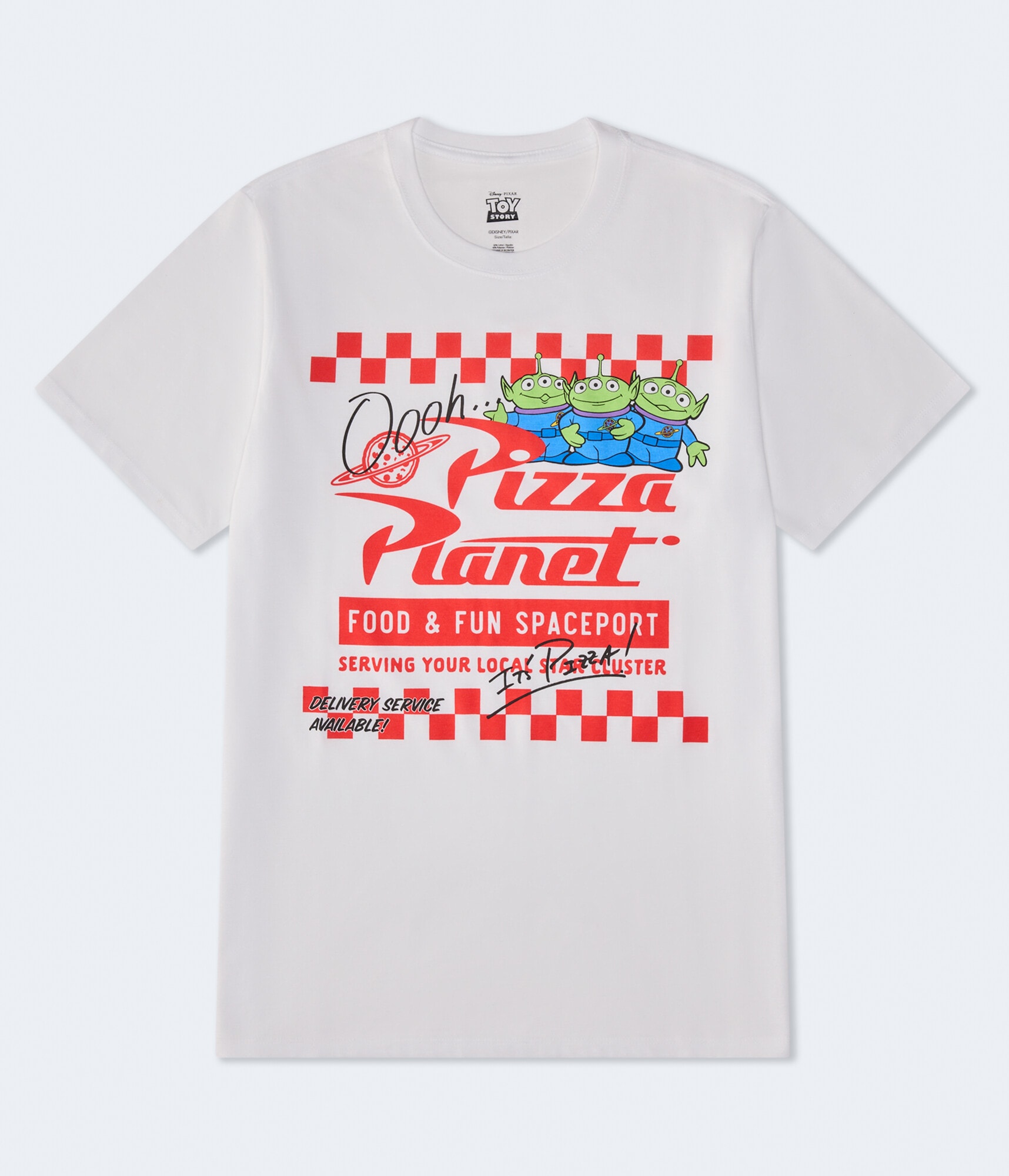 main story ロゴ Tシャツ Toy Story Pizza Planet Relaxed Graphic Tee