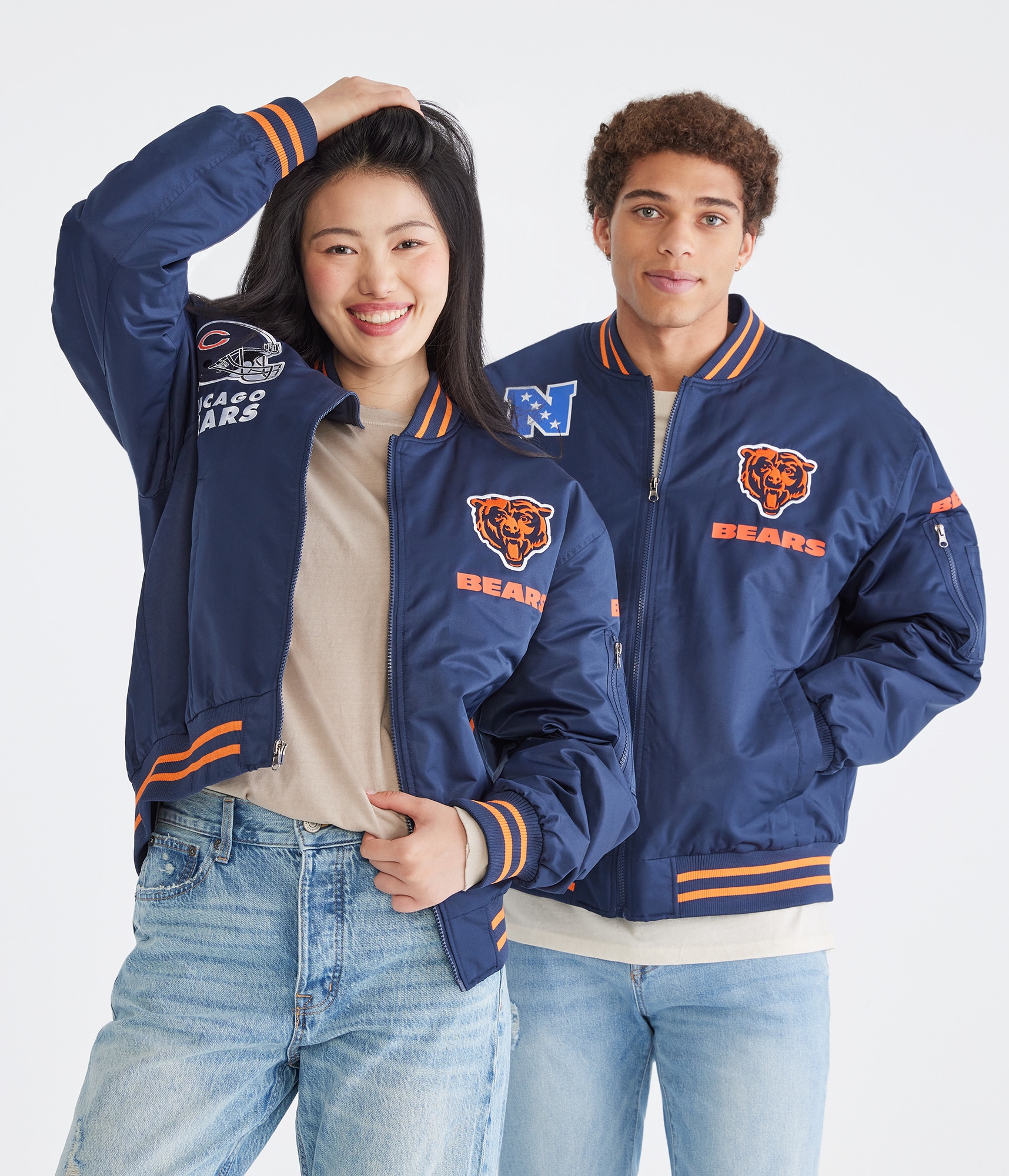 Chicago Bears Helmet Bomber Jacket