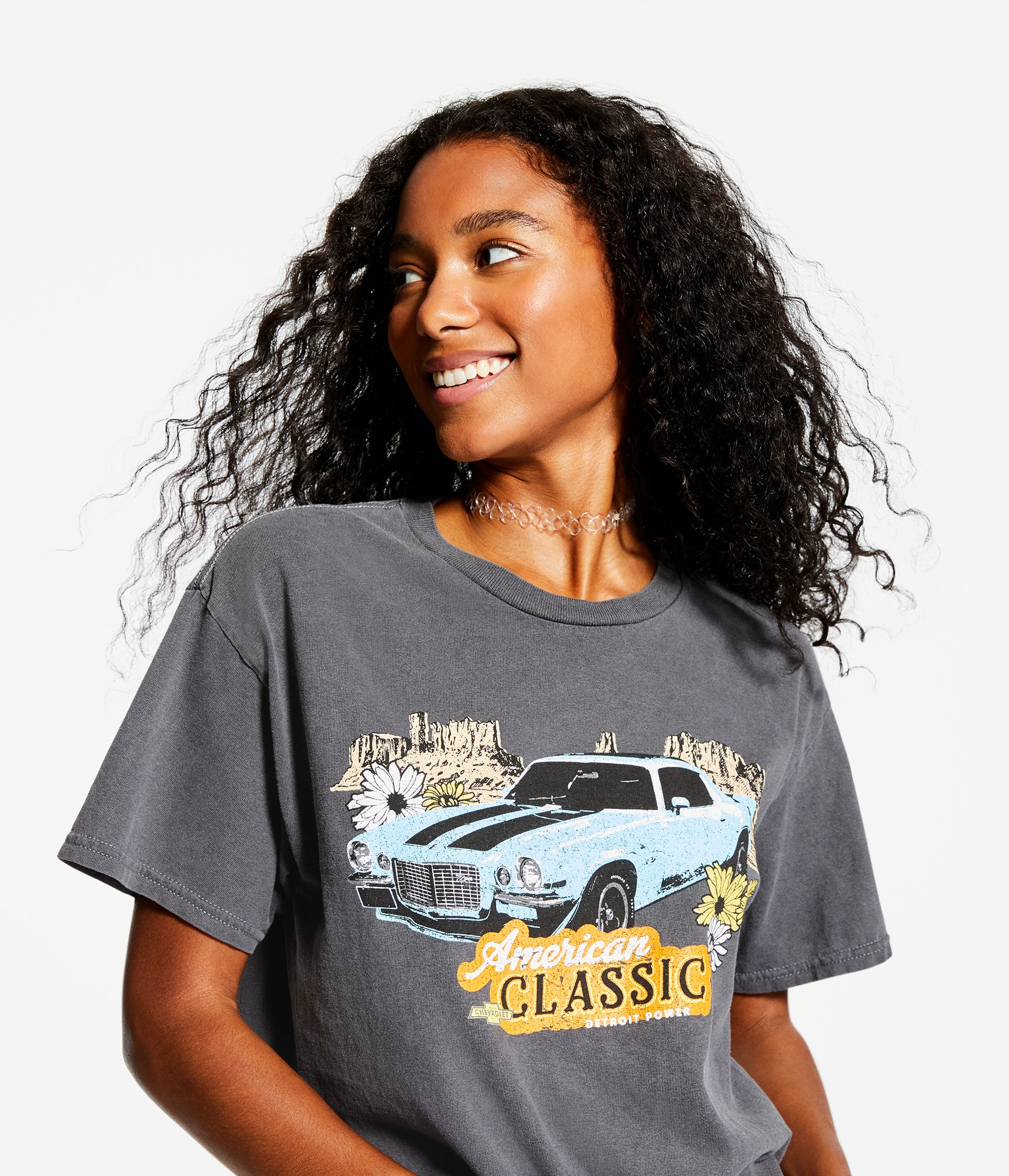 American Classic Car Boyfriend Graphic Tee