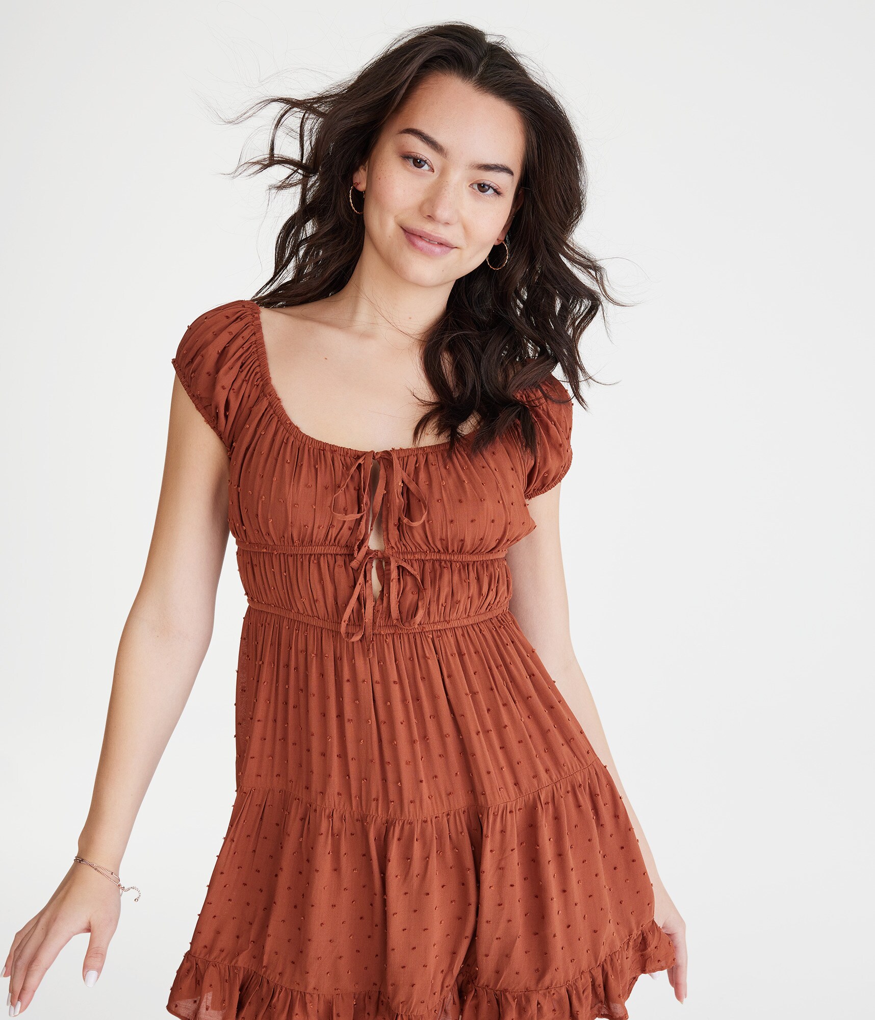 トップス sheller airy dot flare tops airy dot flare tops – shéller / シェリエ