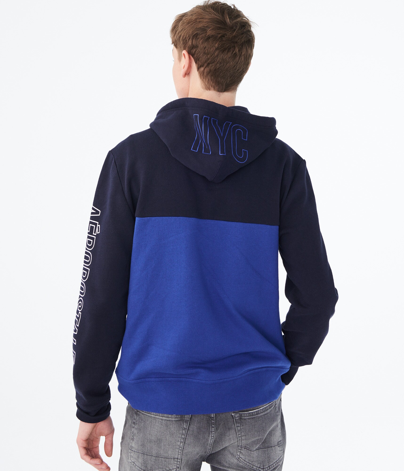 aeropostale mens a87 colorblocked fullzip hoodie eBay