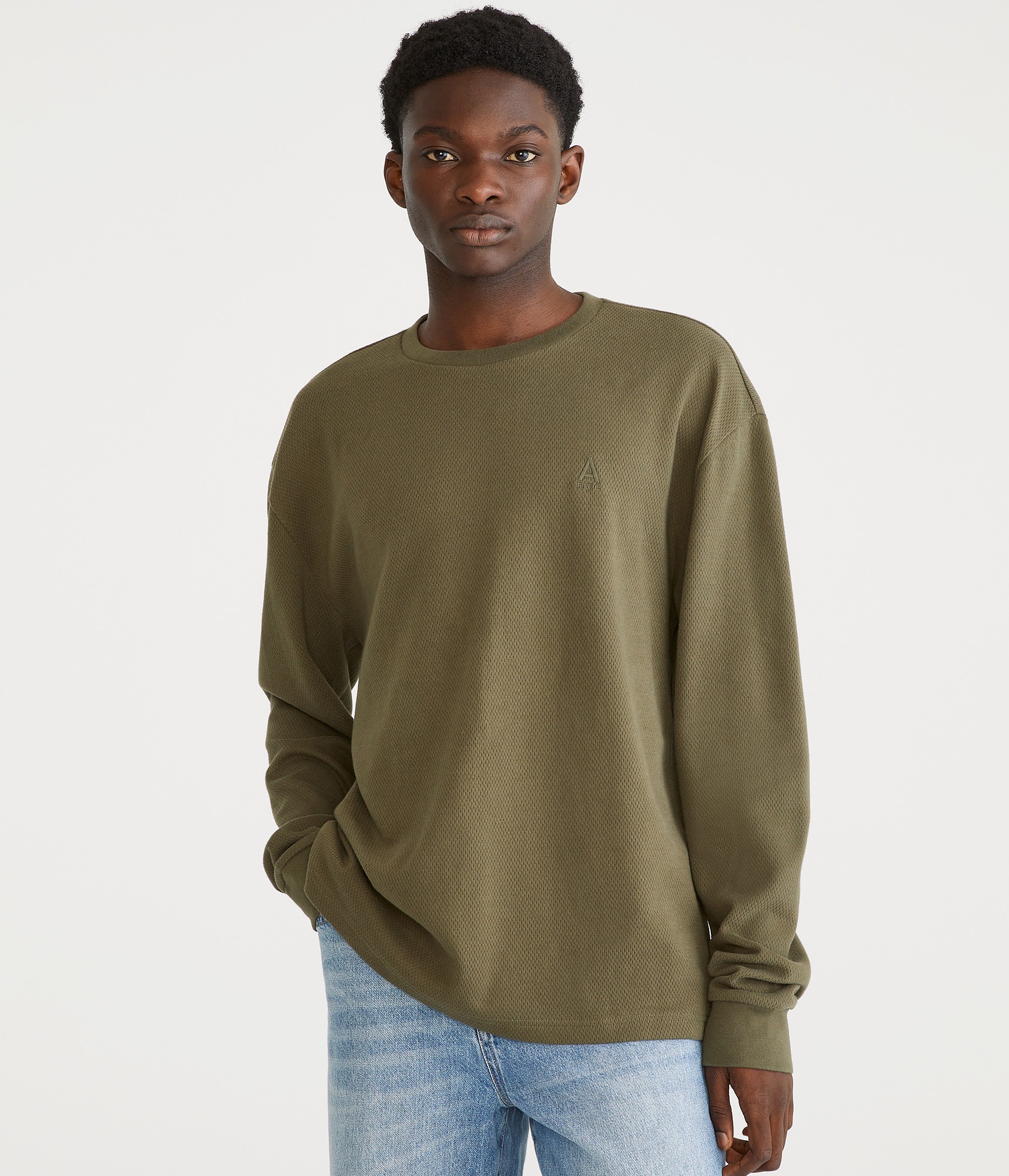 Tシャツ・カットソー RONRON OFF SHOULDER LONG SLEEVE BMR525 Premium Long Sleeve Crew Neck Tee | ZuniSportswear